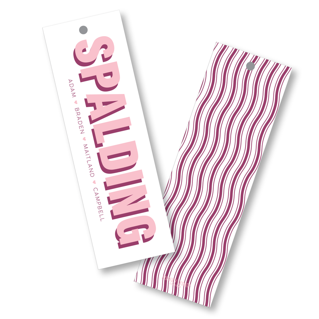 Block Shadow Family Skinny Tag