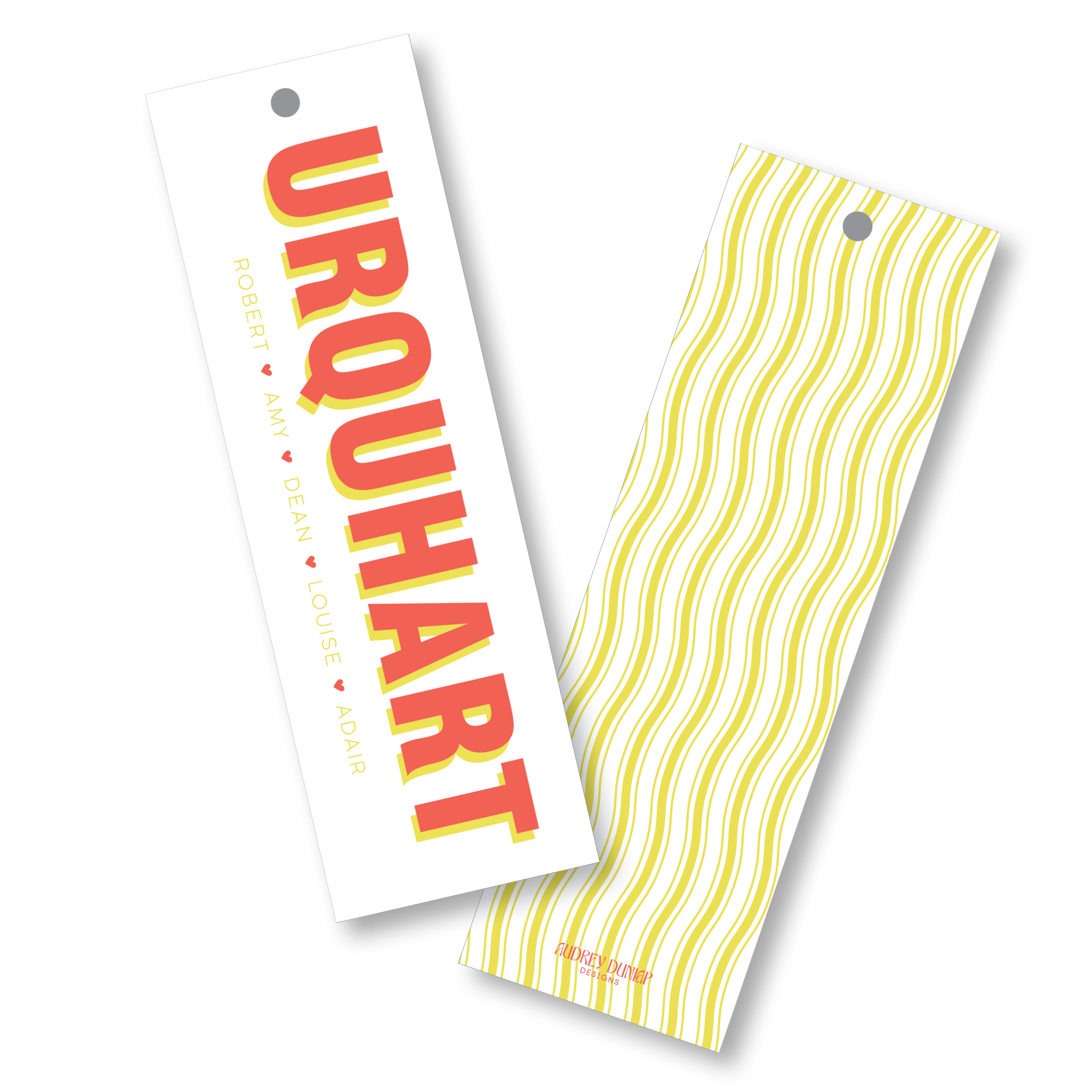 Block Shadow Family Skinny Tag