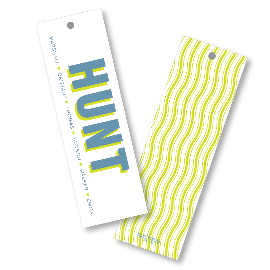 Block Shadow Family Skinny Tag