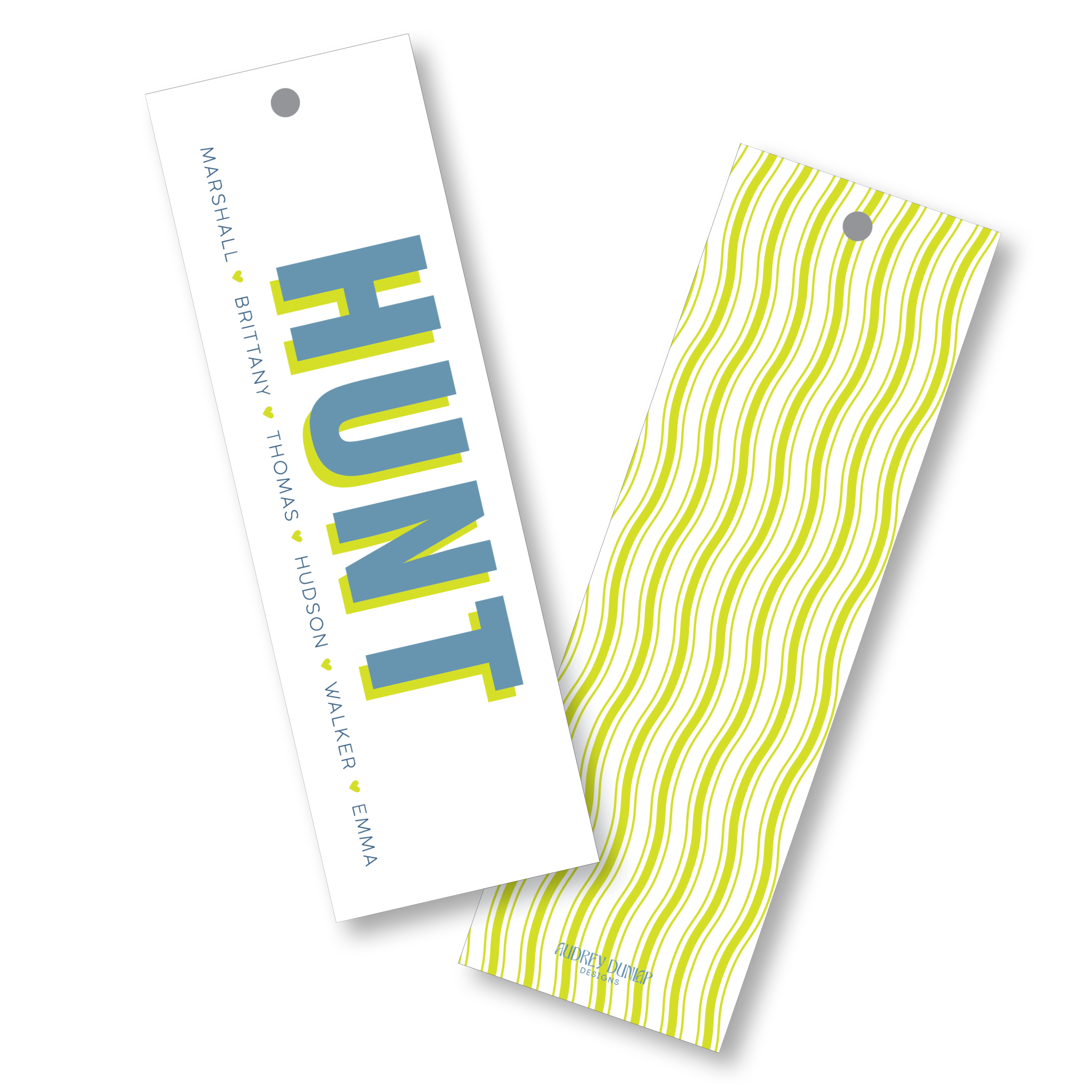 Block Shadow Family Skinny Tag