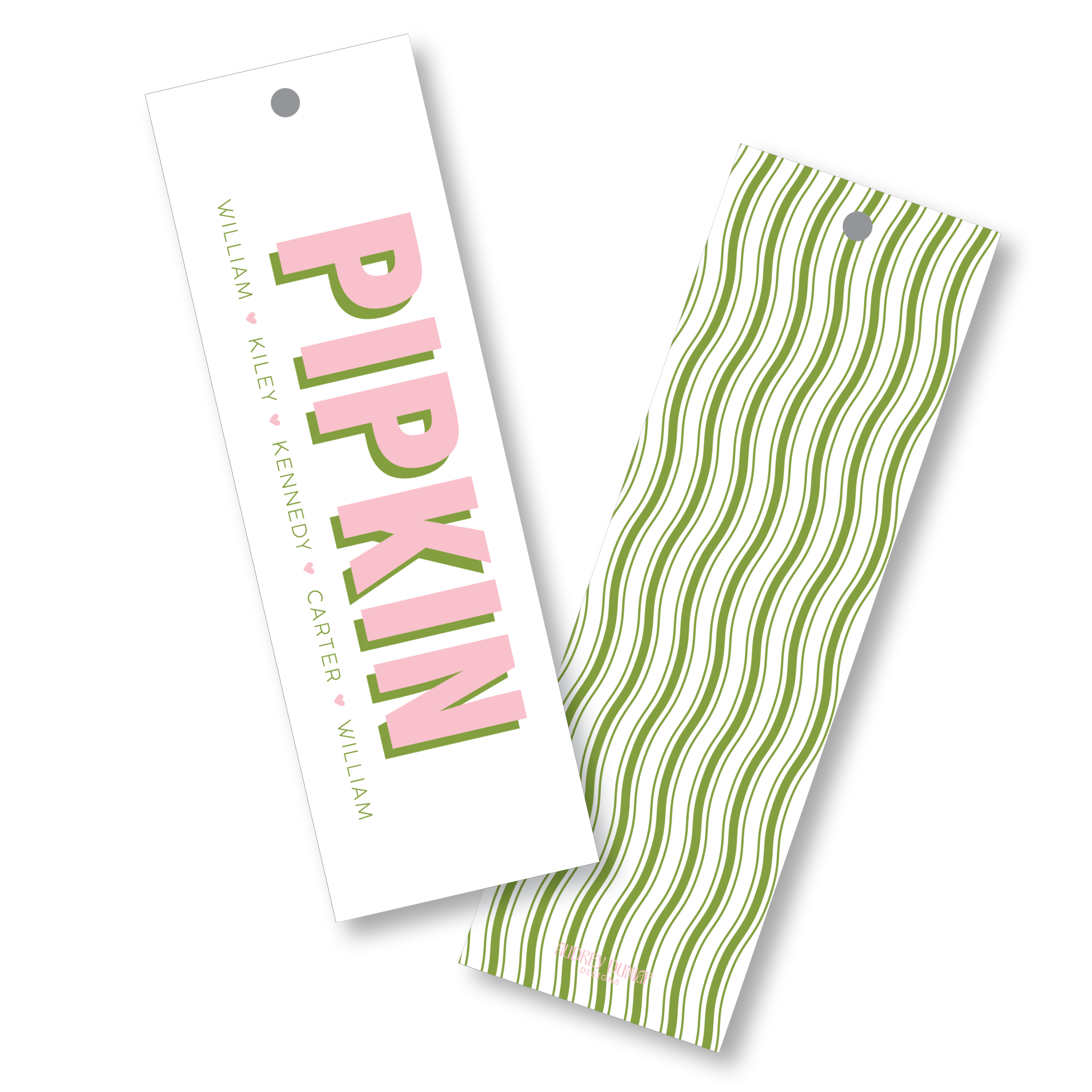 Block Shadow Family Skinny Tag