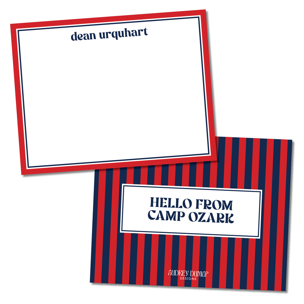 Stripes Camp Stationery