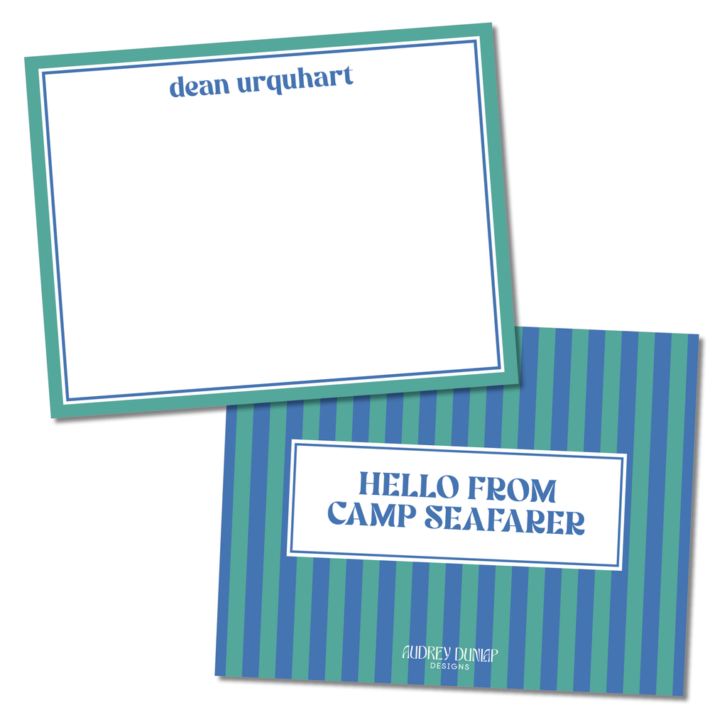 Stripes Camp Stationery