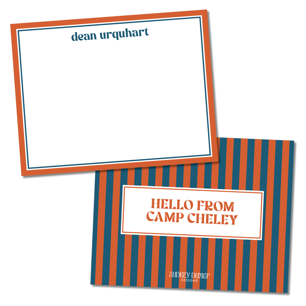 Stripes Camp Stationery
