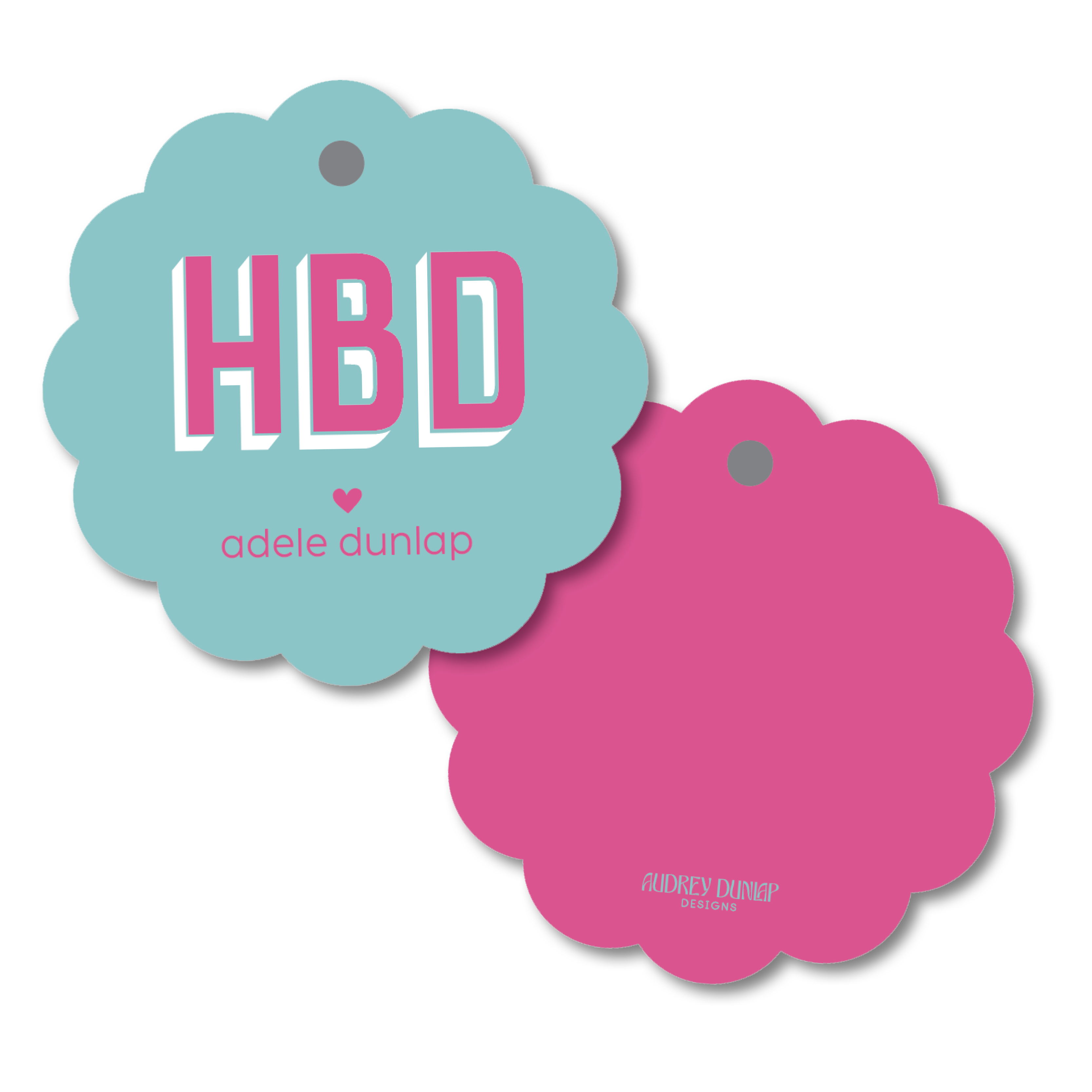HBD Scalloped Tag