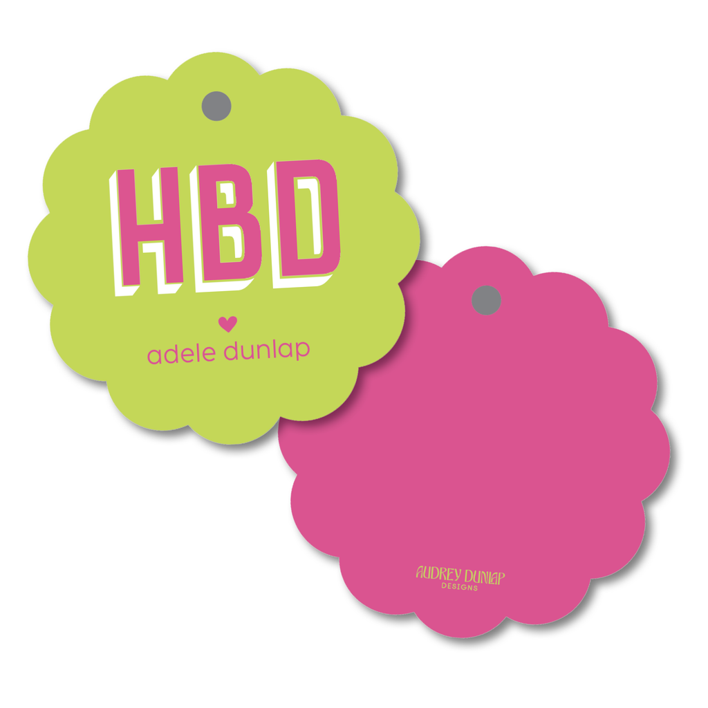 HBD Scalloped Tag
