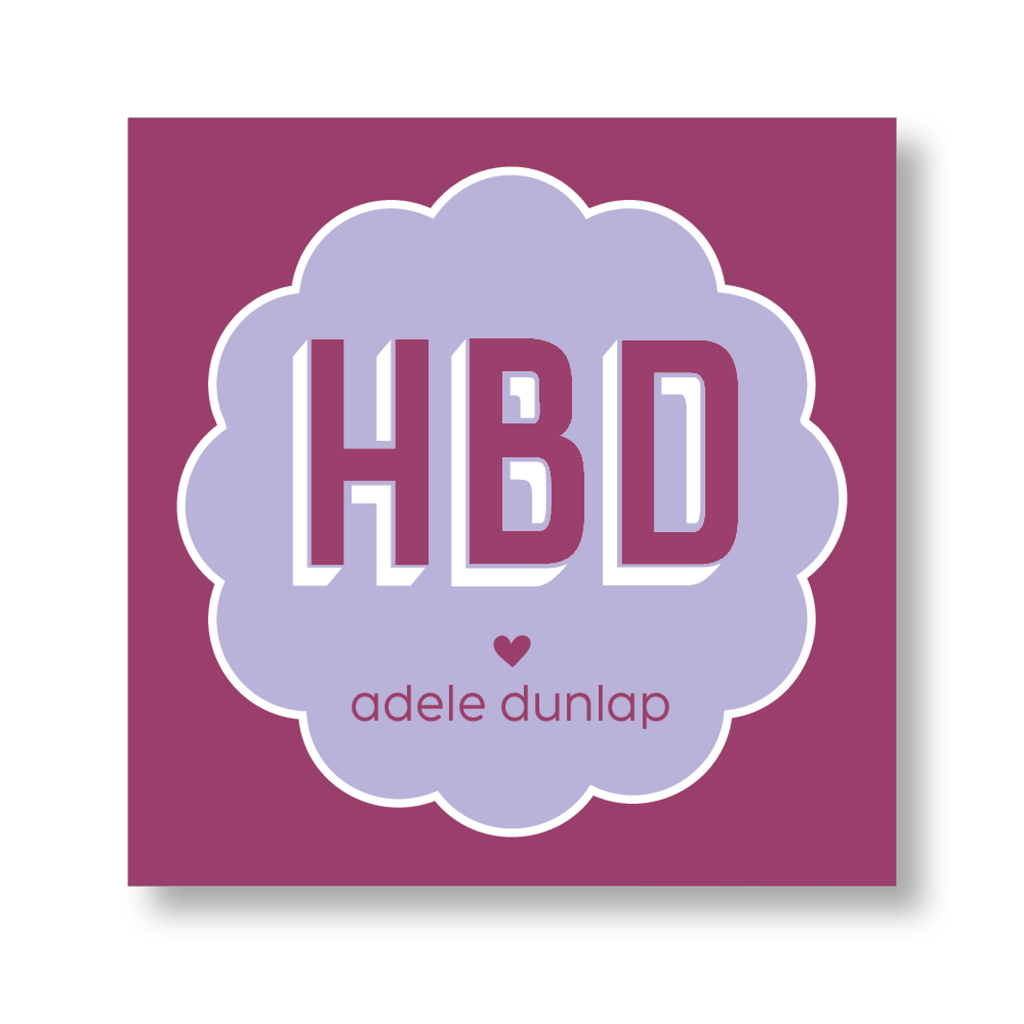 HBD Girl Sticker