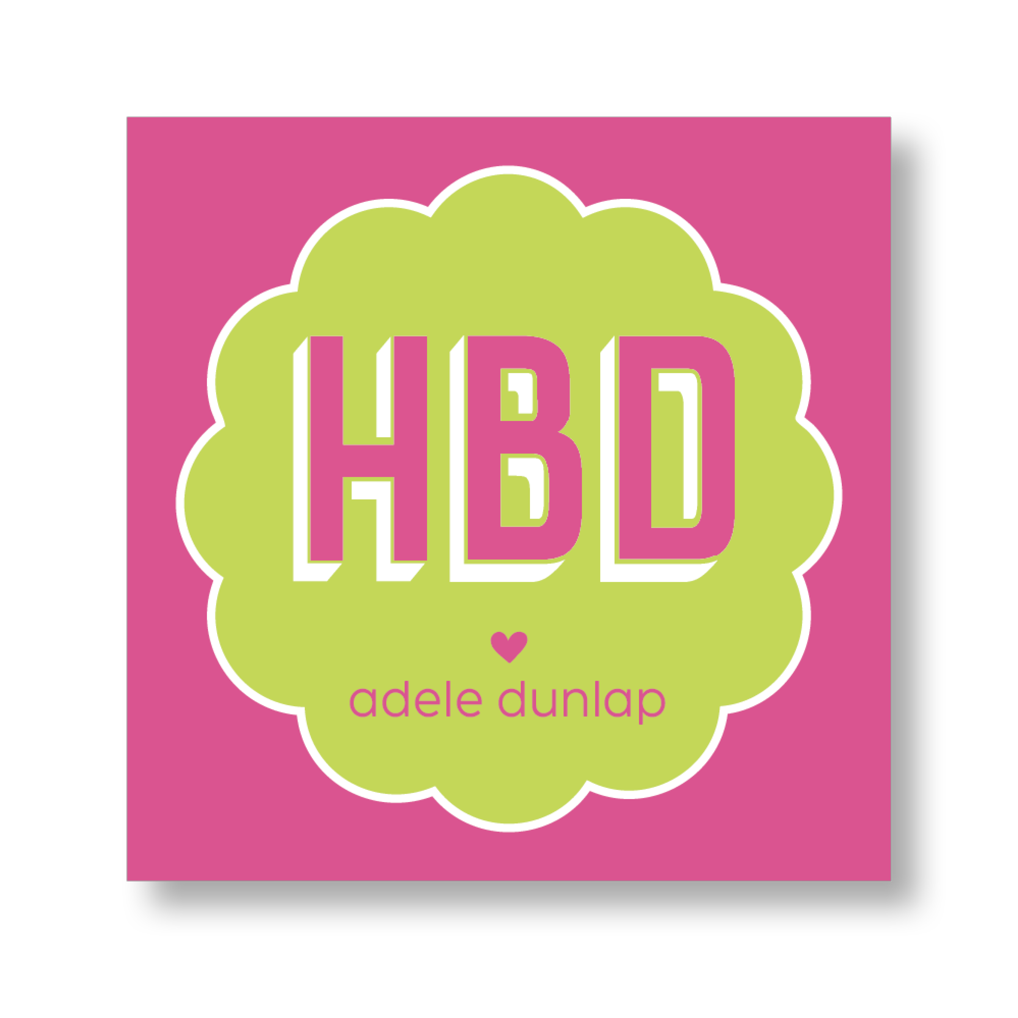 HBD Girl Sticker