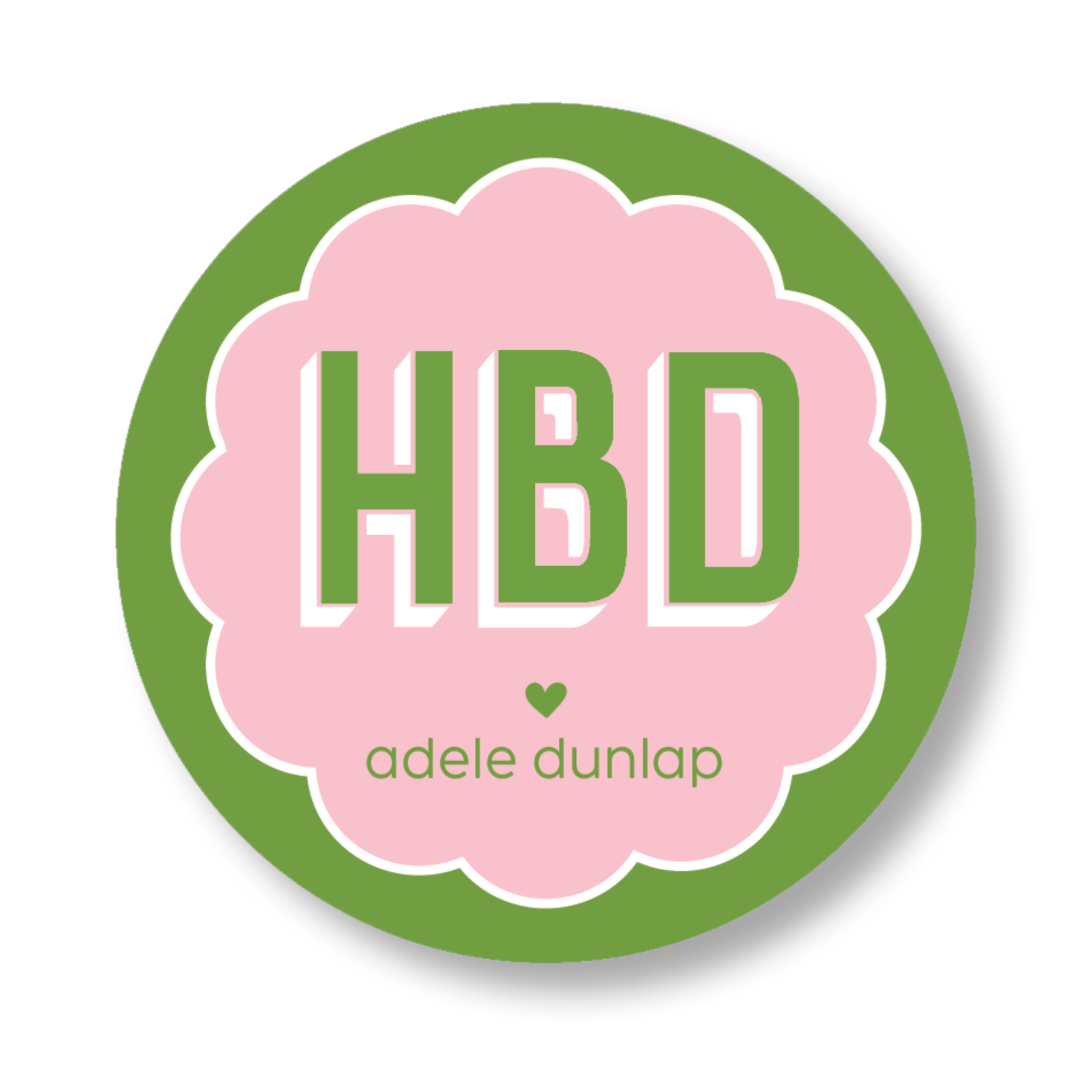 HBD Girl Sticker