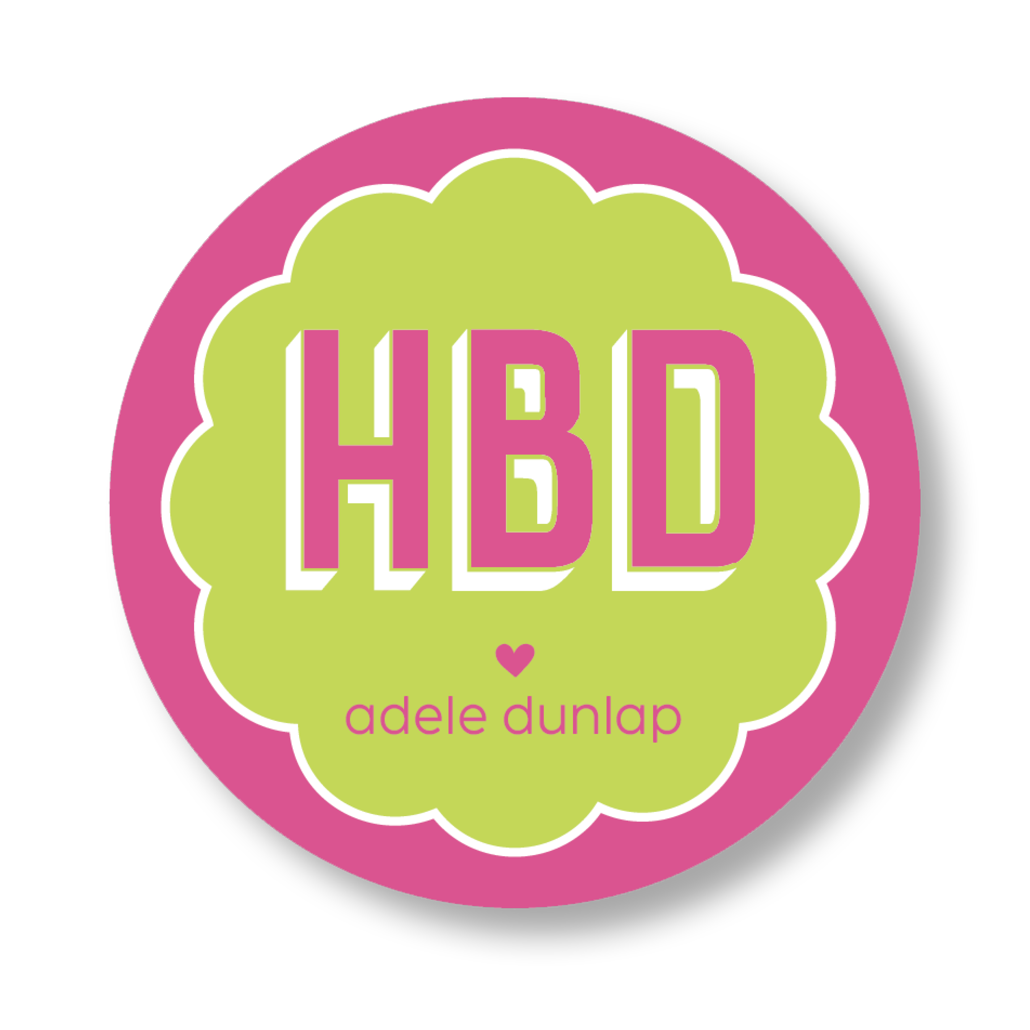 HBD Girl Sticker