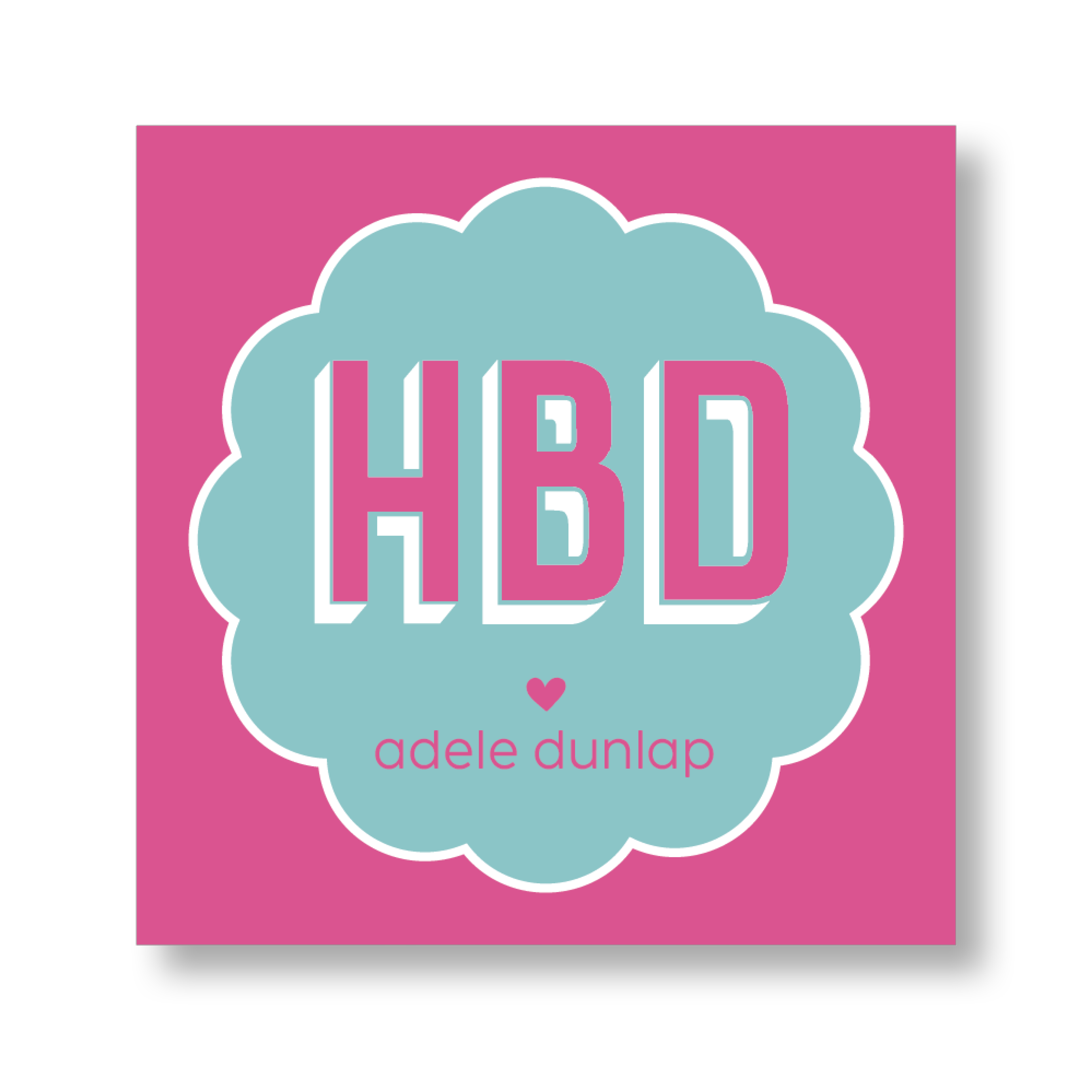 HBD Girl Sticker