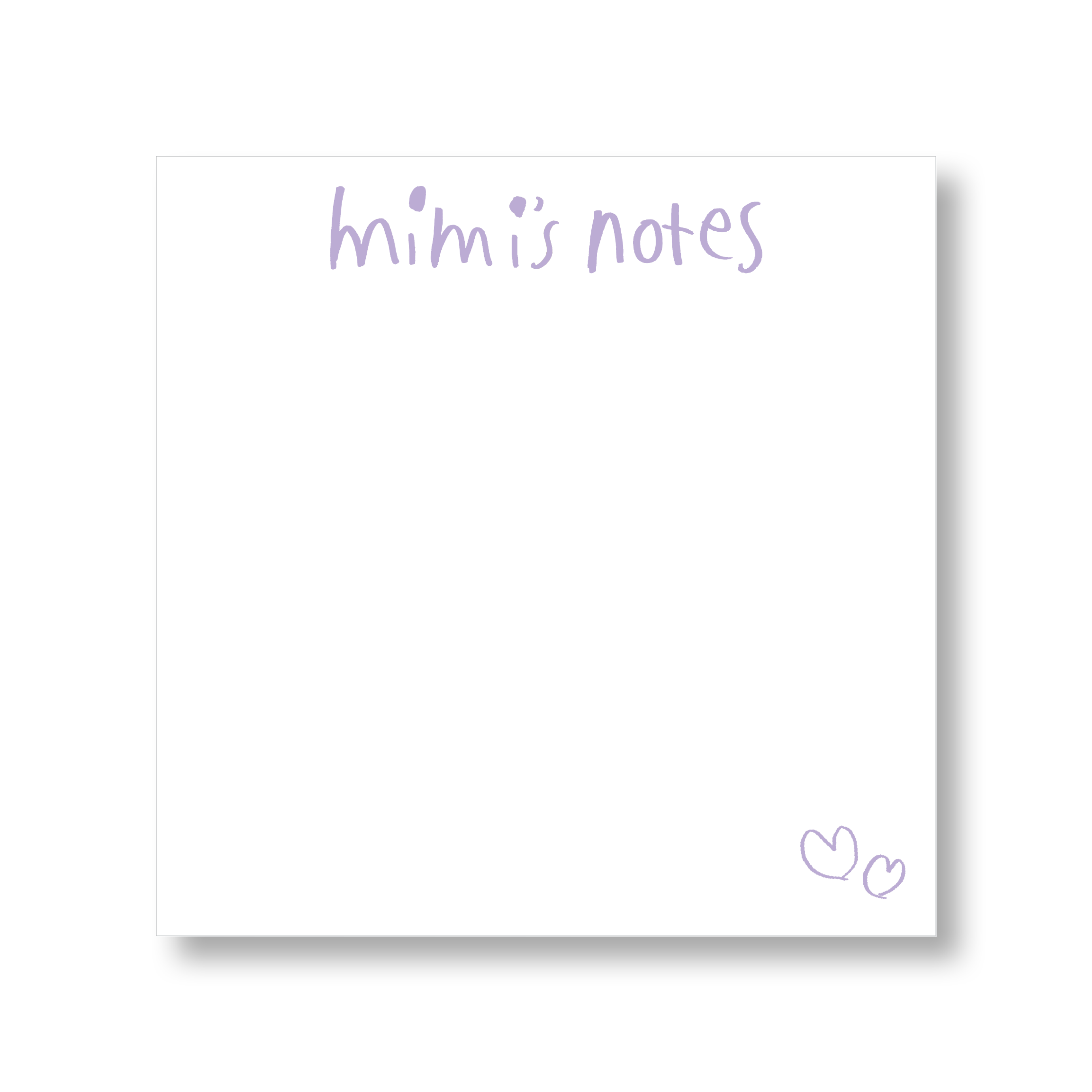 Custom Handwriting Notepad