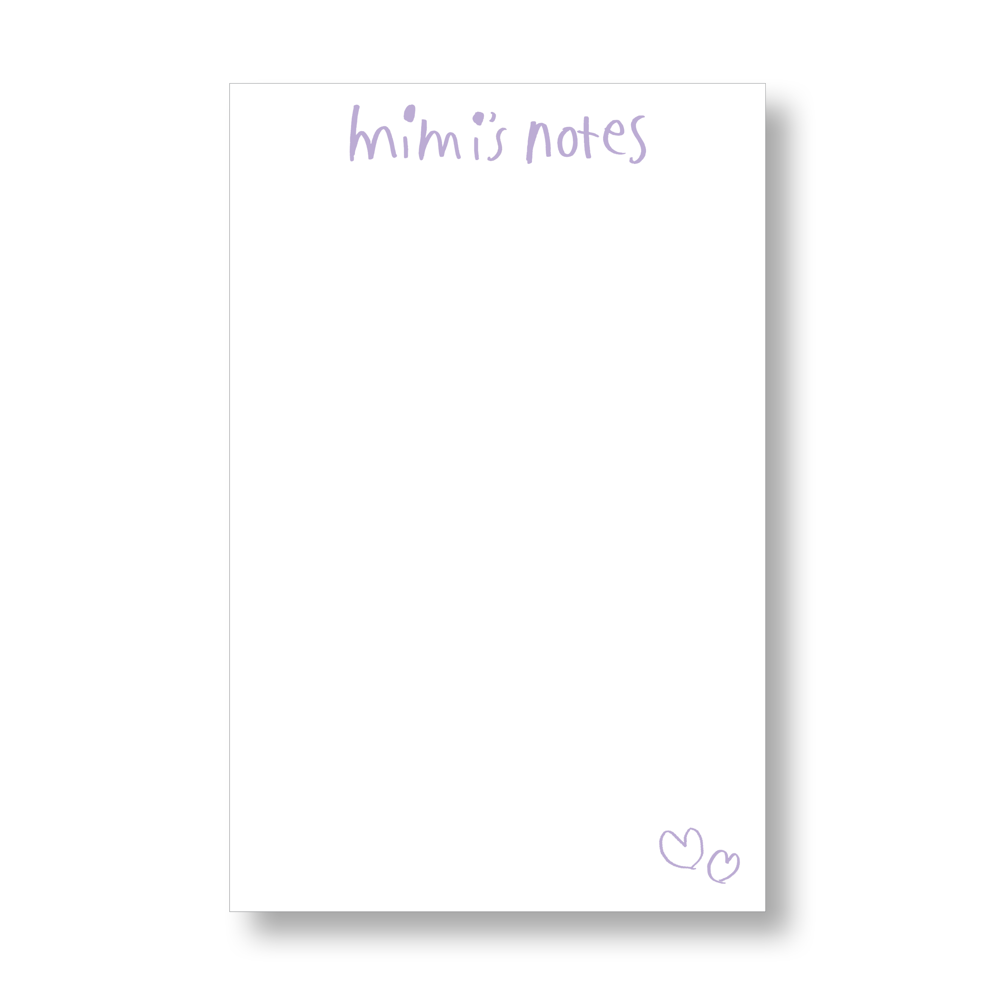 Custom Handwriting Notepad