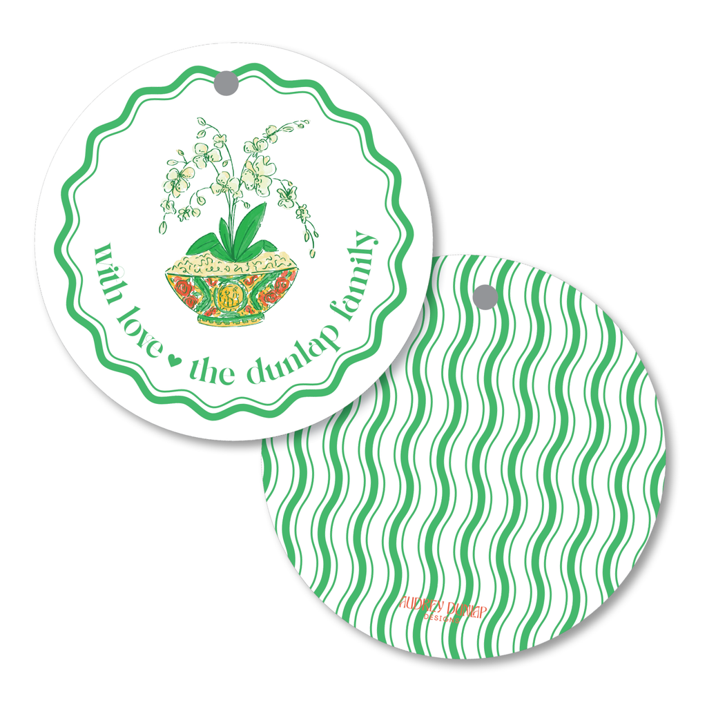 Orchid Round Tag