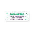 Script & Stars Return Address Label