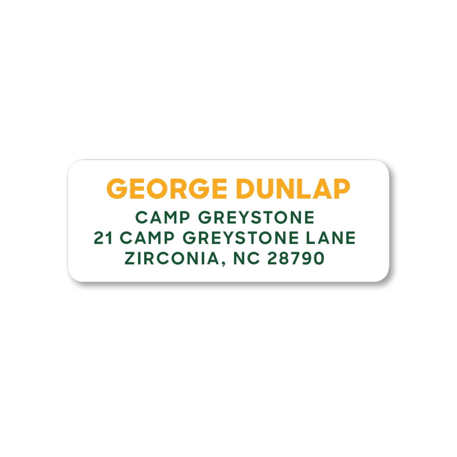 Block Name Return Address Label