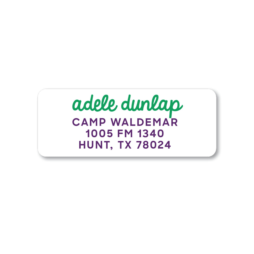 Script Return Address Label