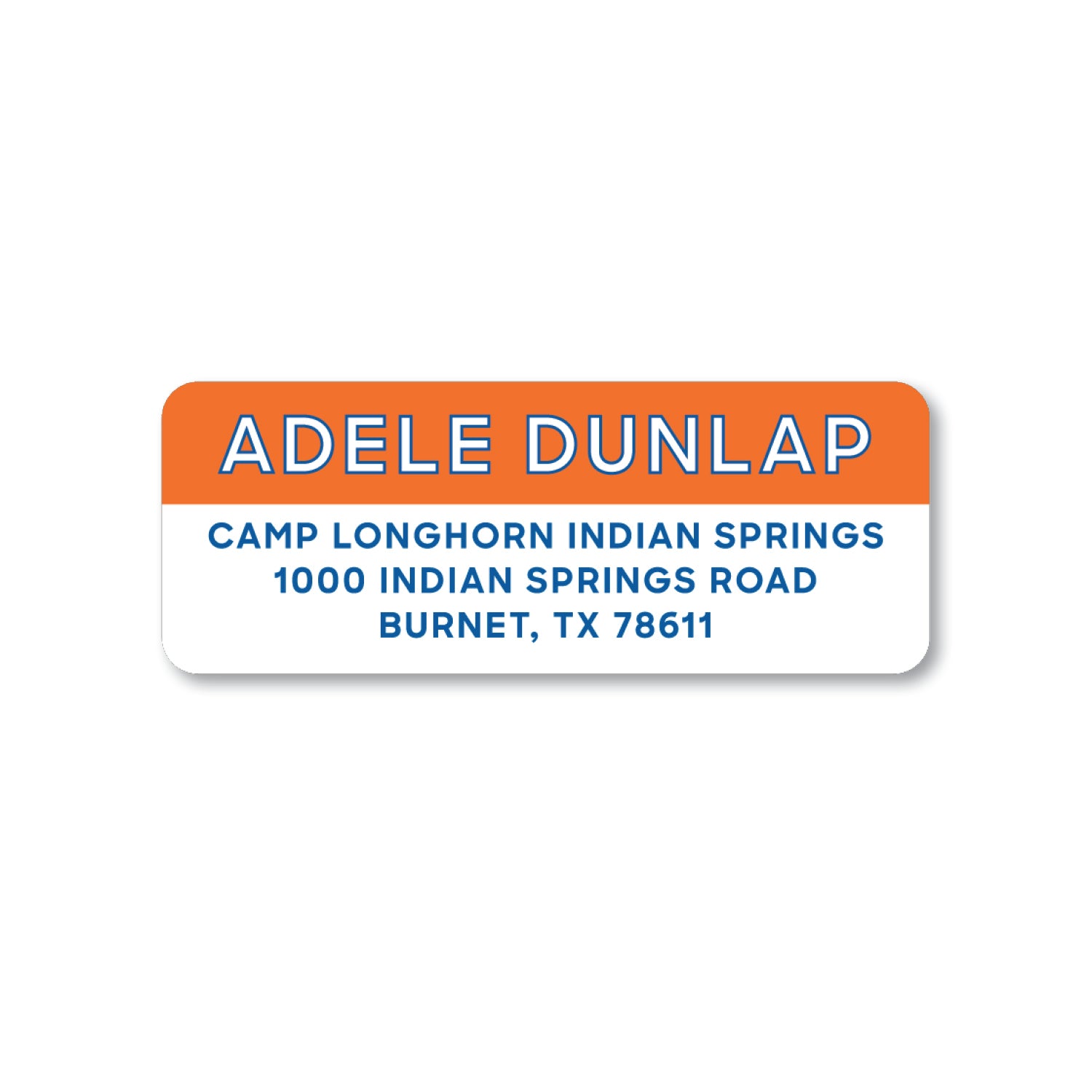 Color Bar Return Address Label