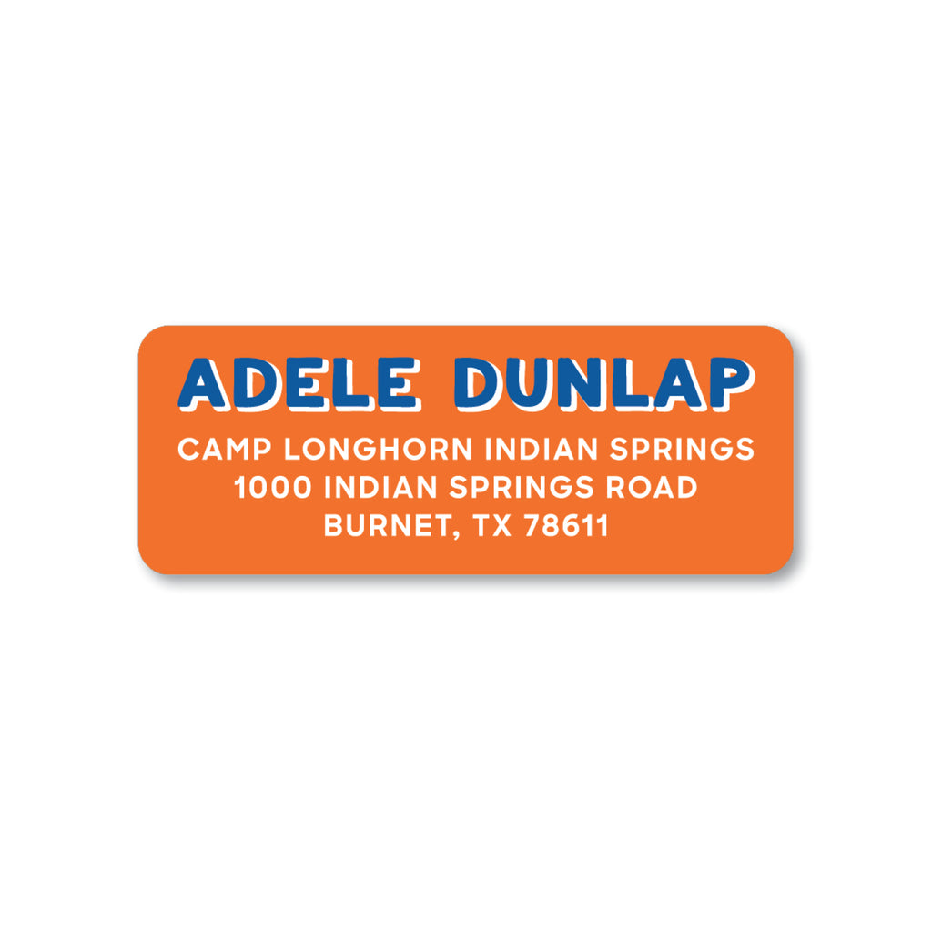 Shadow Block Full Color Return Address Label