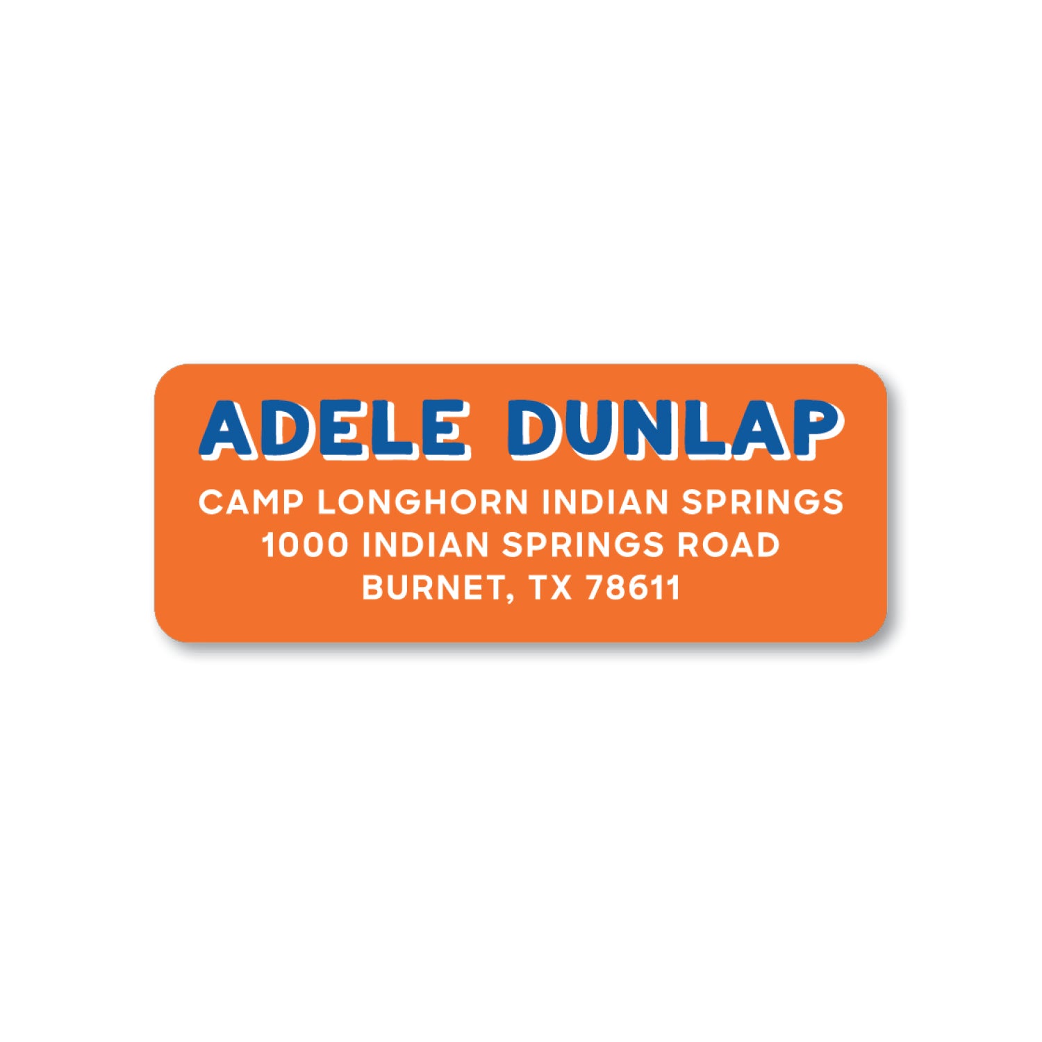 Shadow Block Full Color Return Address Label