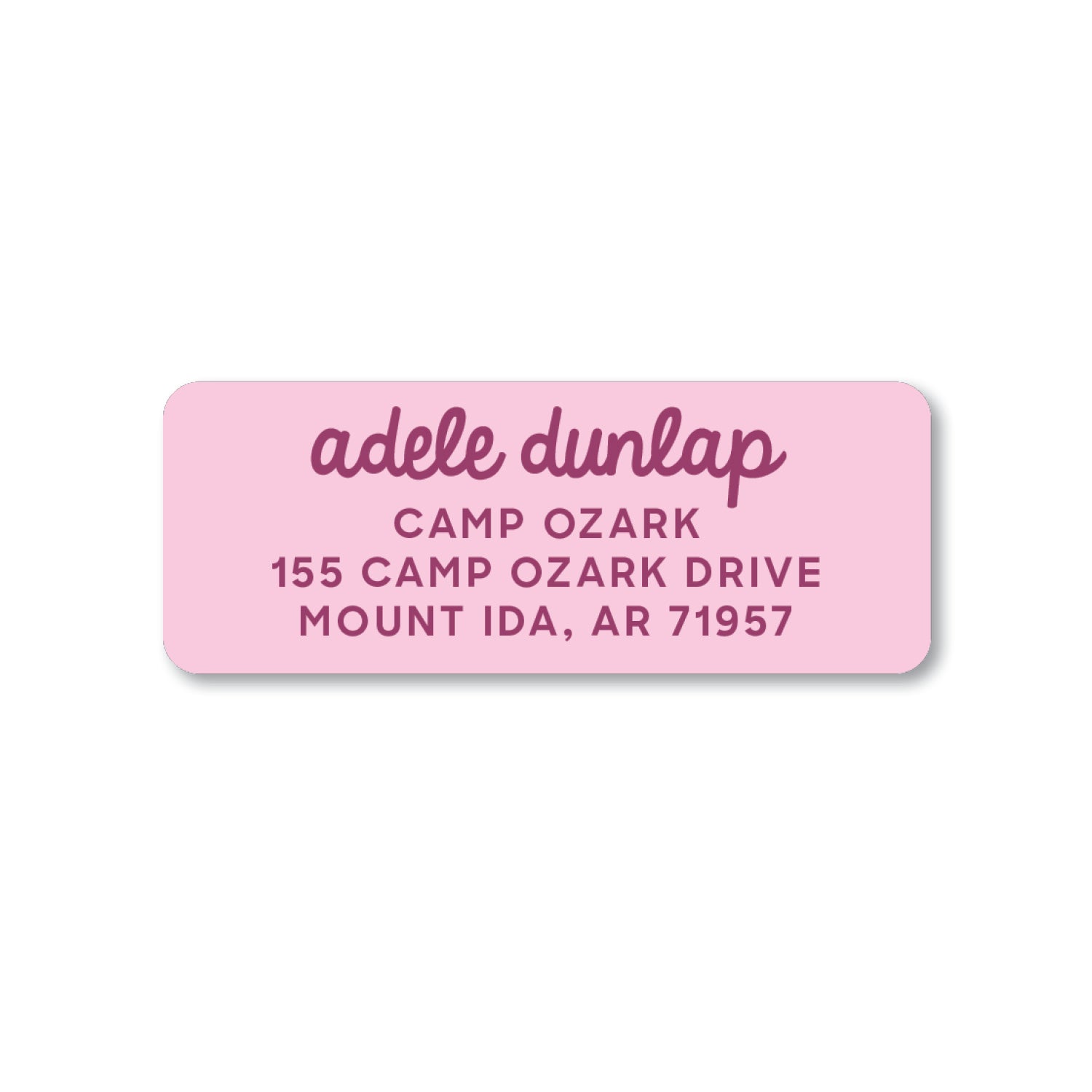 Background Color Script Return Address Label