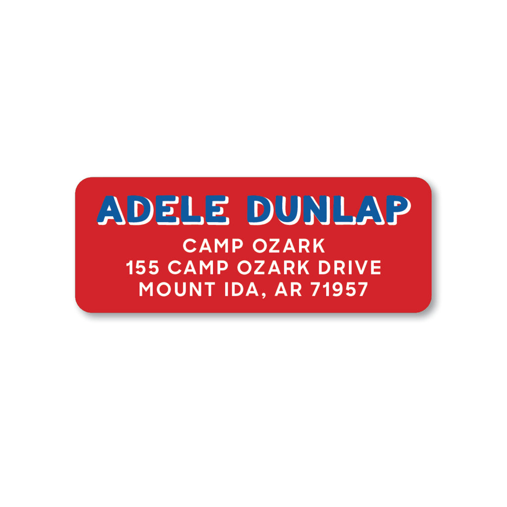 Shadow Block Full Color Return Address Label