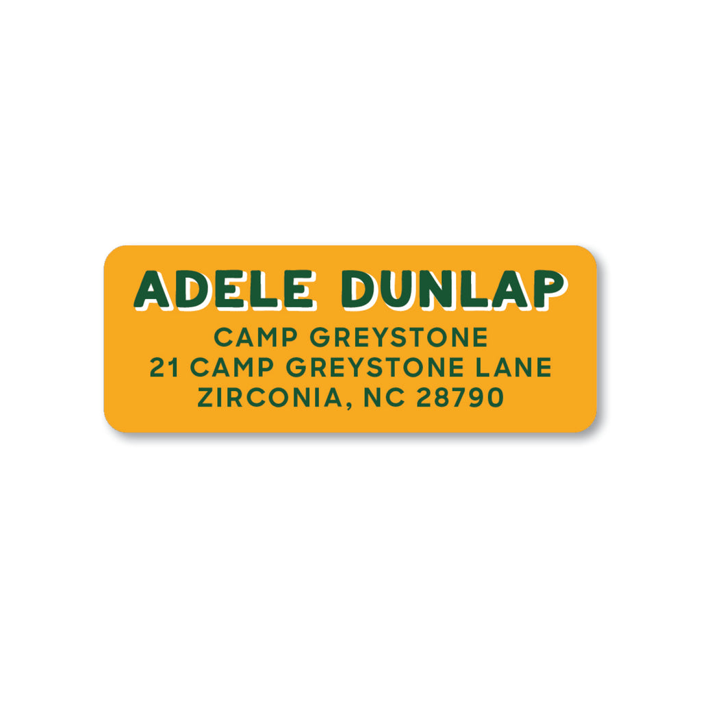 Shadow Block Full Color Return Address Label