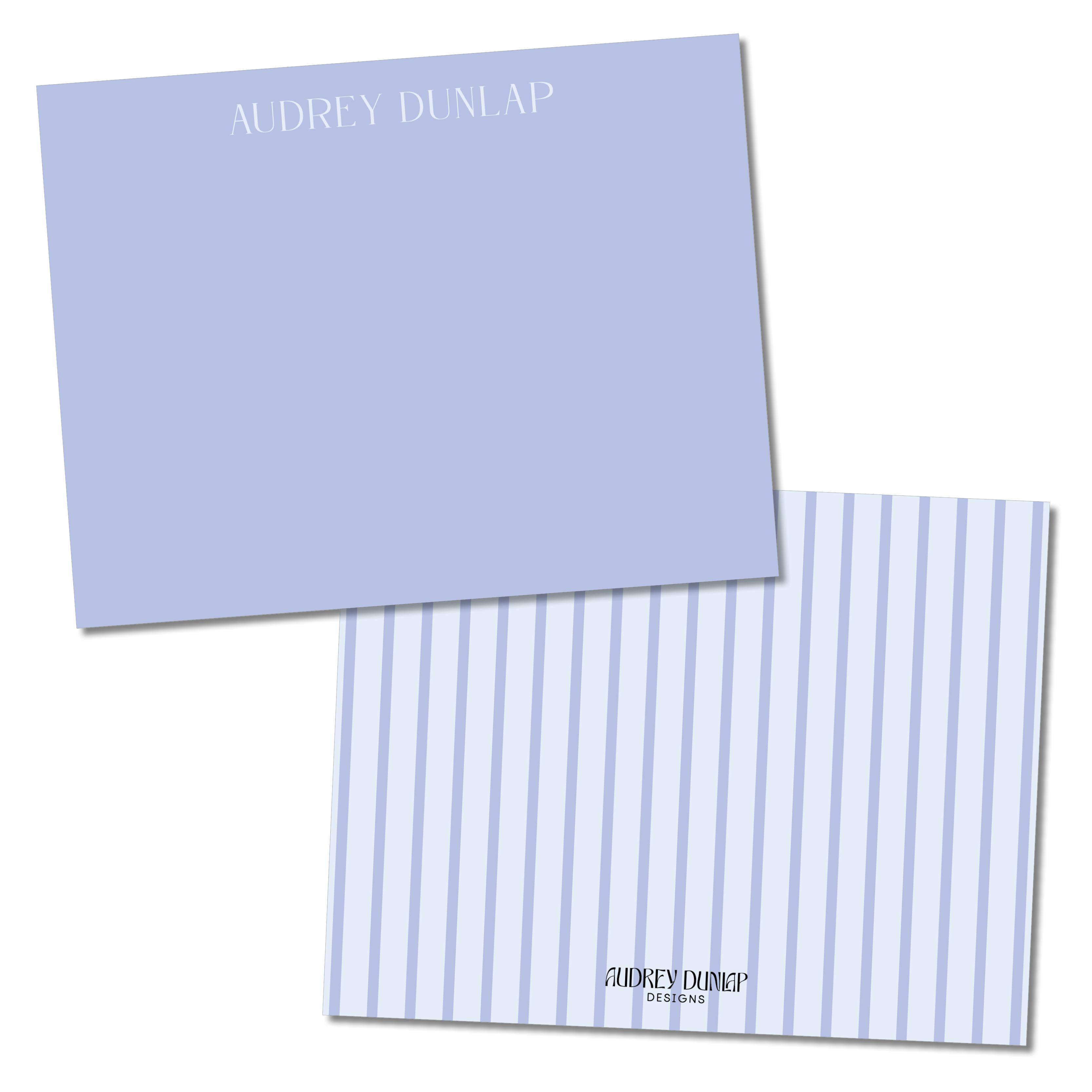 Solid & Striped Serif Stationery