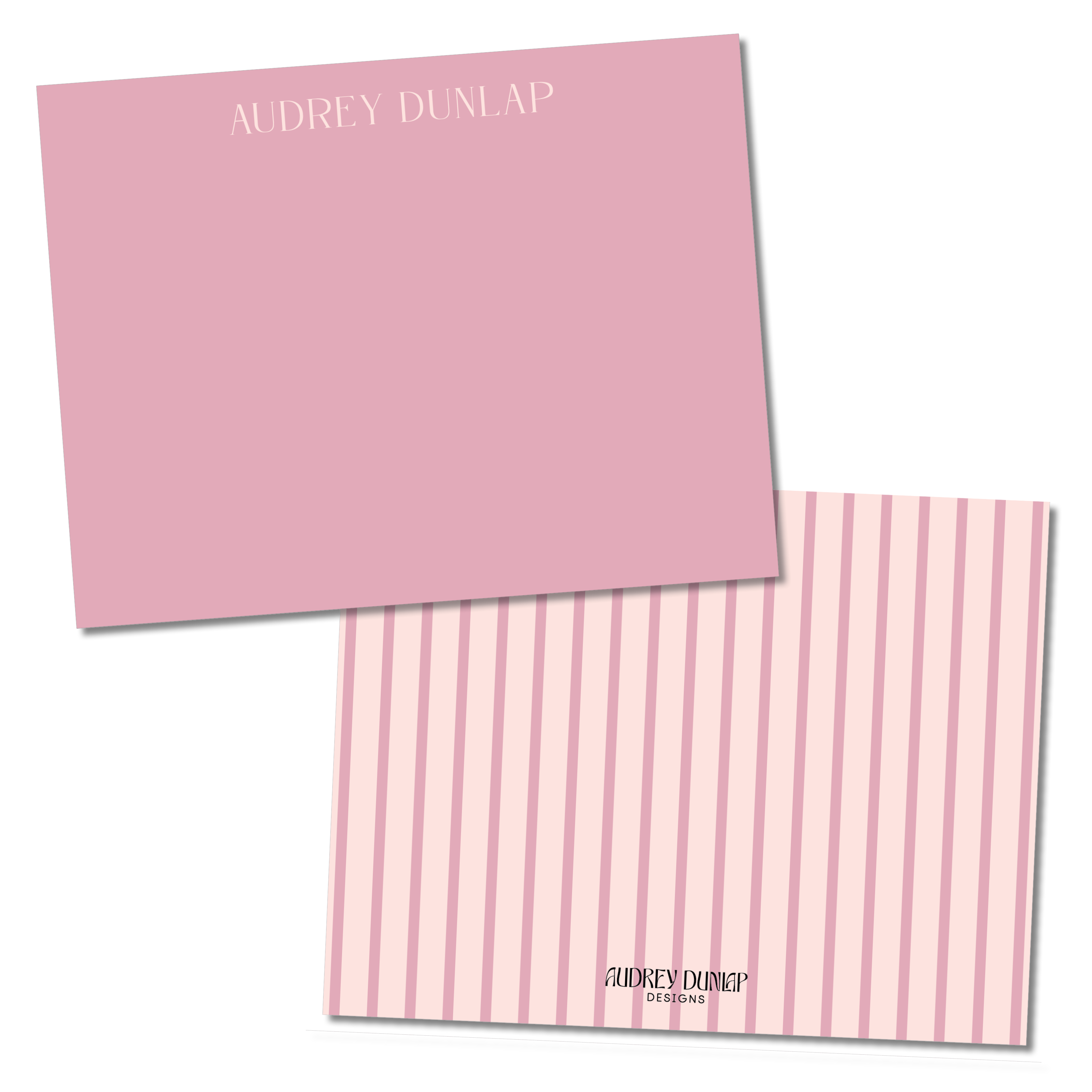 Solid & Striped Serif Stationery