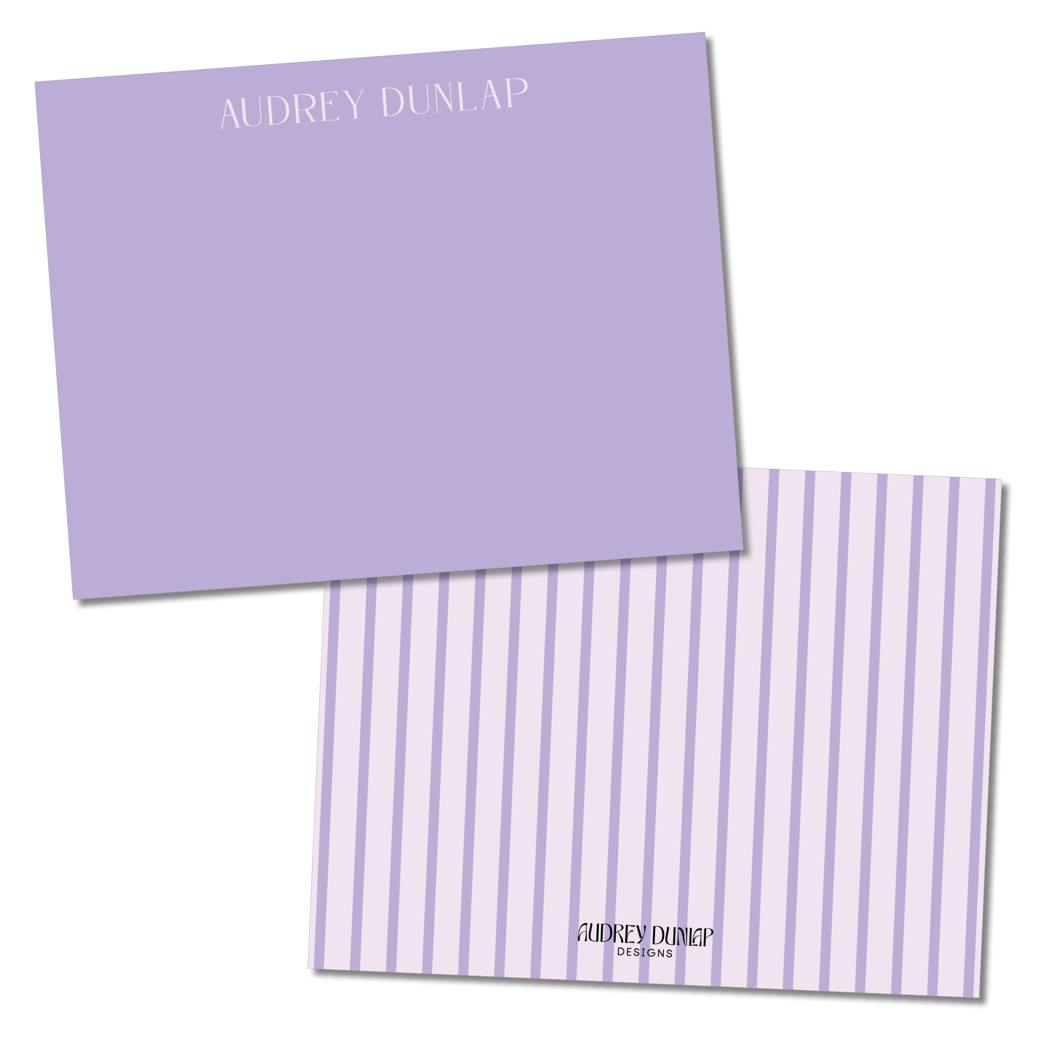 Solid & Striped Serif Stationery