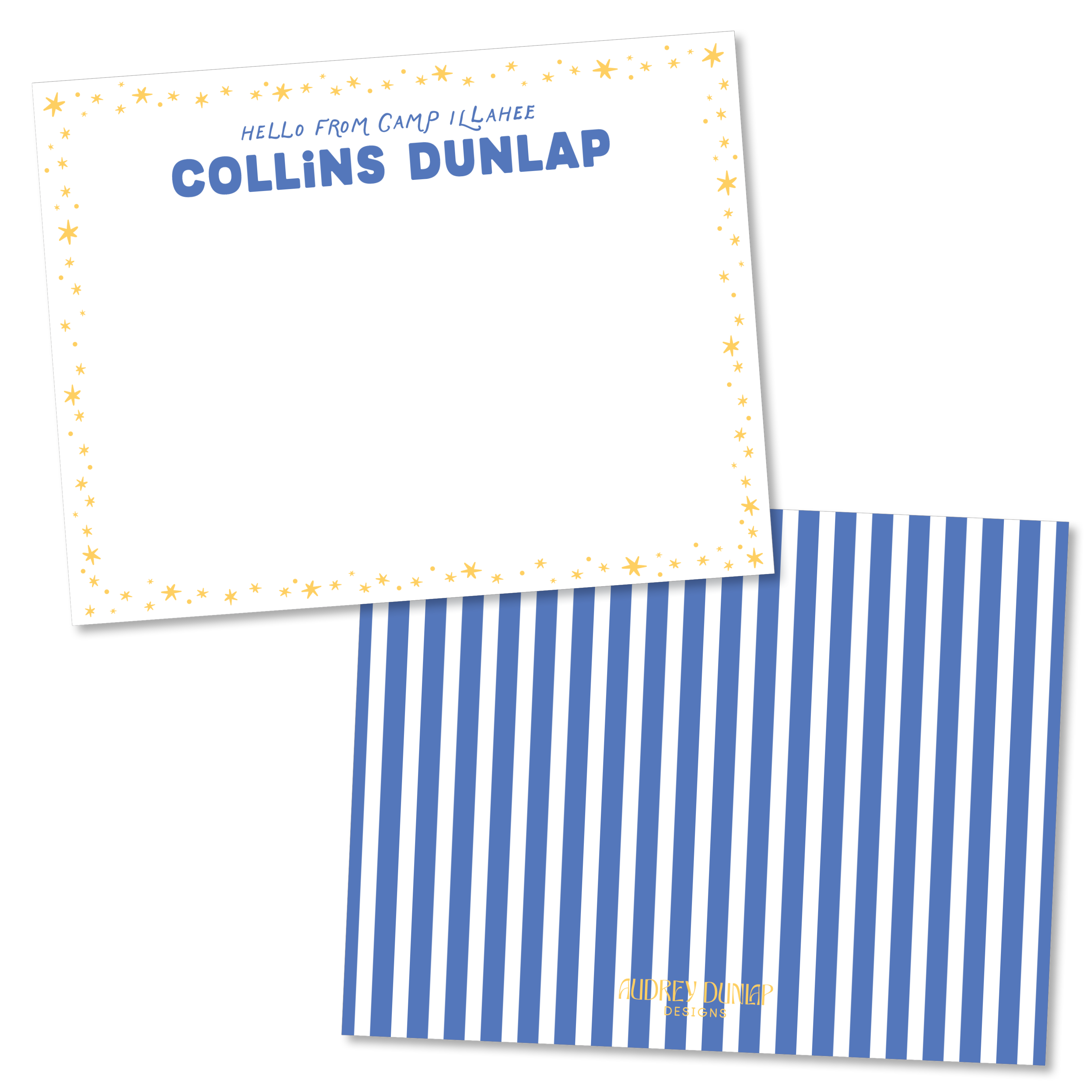 Stars & Stripes Camp Stationery