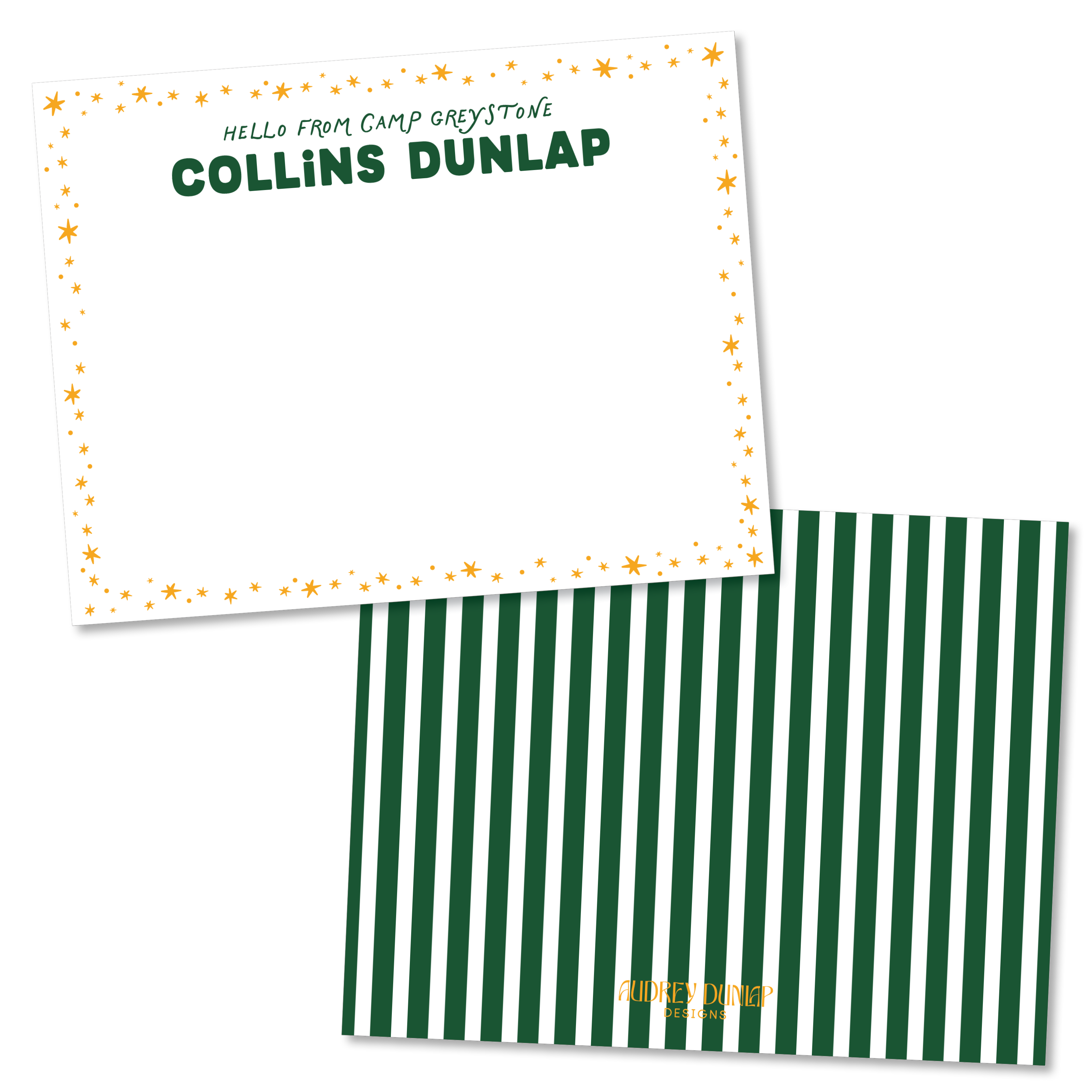 Stars & Stripes Camp Stationery