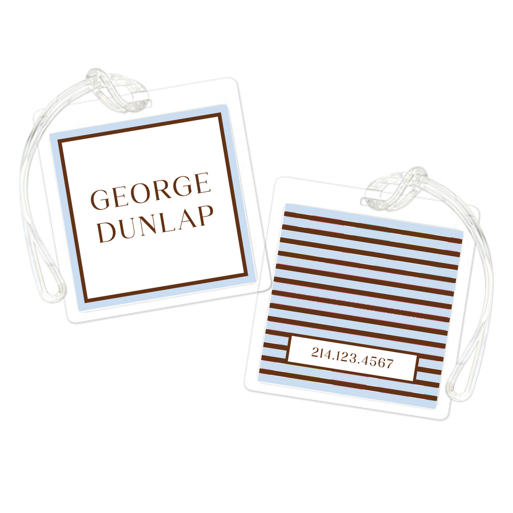 Horizontal Stripes Bag Tag