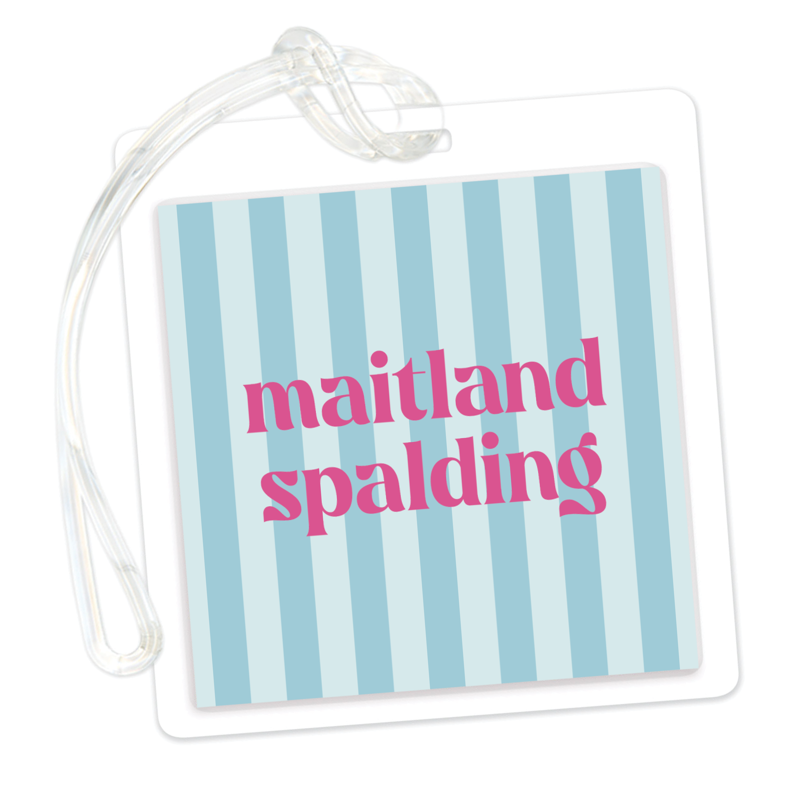 Cabana Stripes Bag Tag