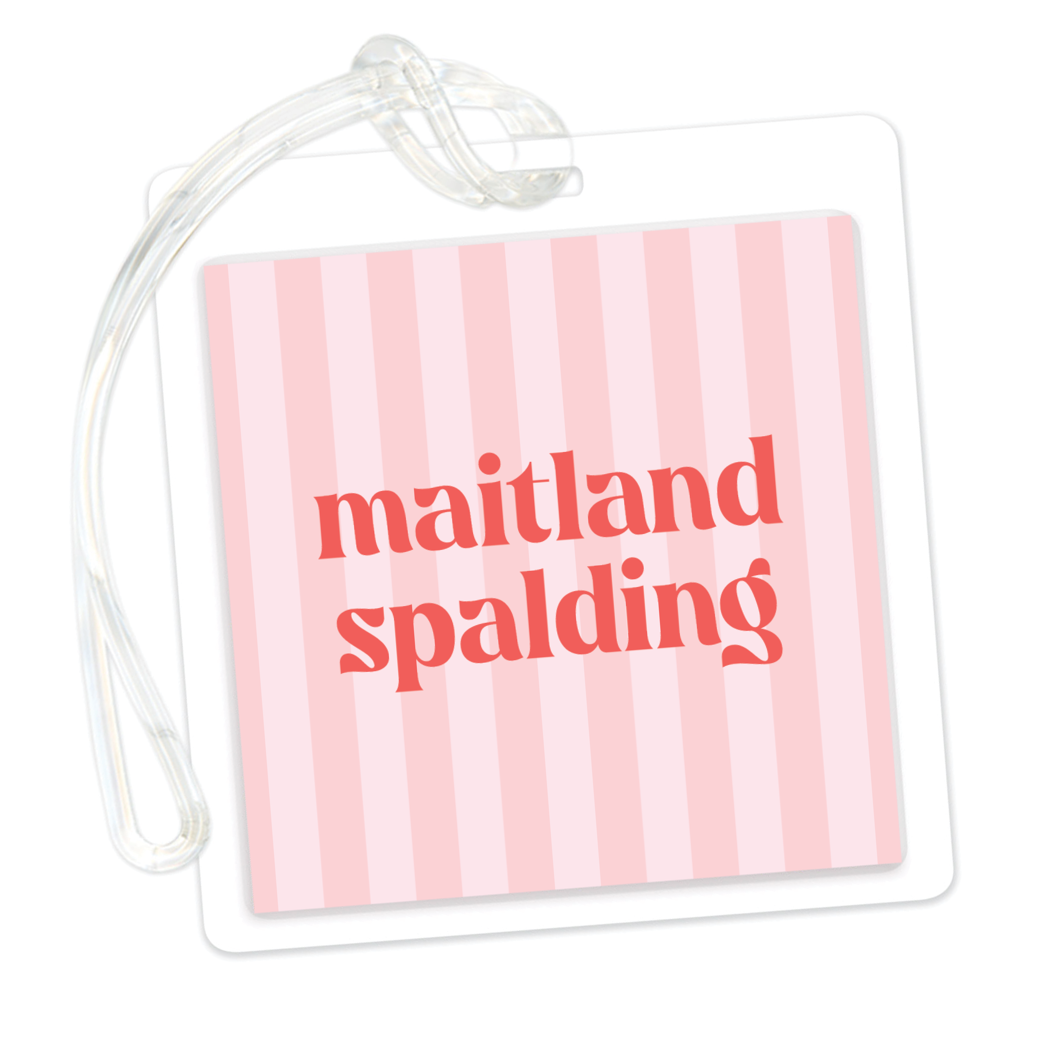 Cabana Stripes Bag Tag