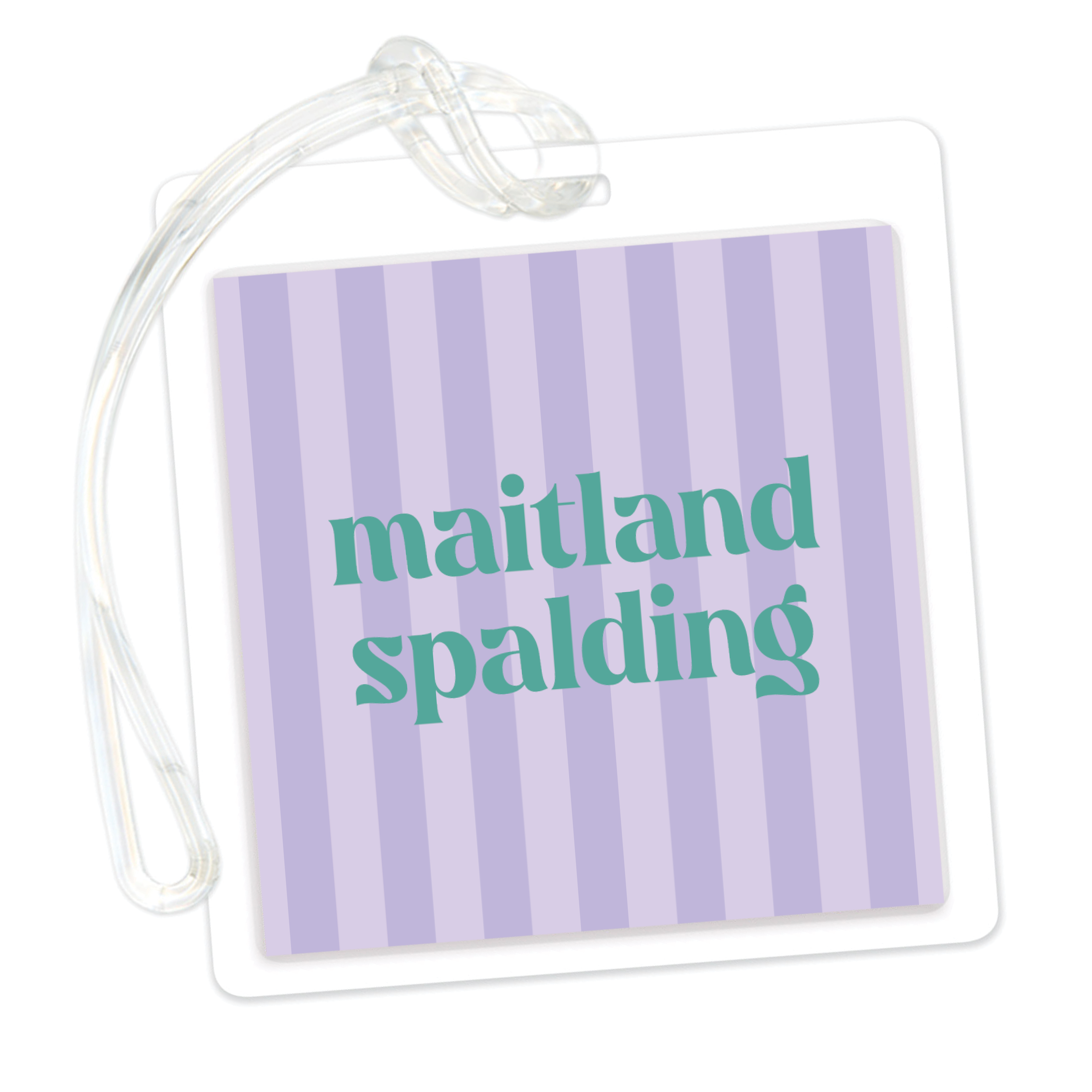 Cabana Stripes Bag Tag
