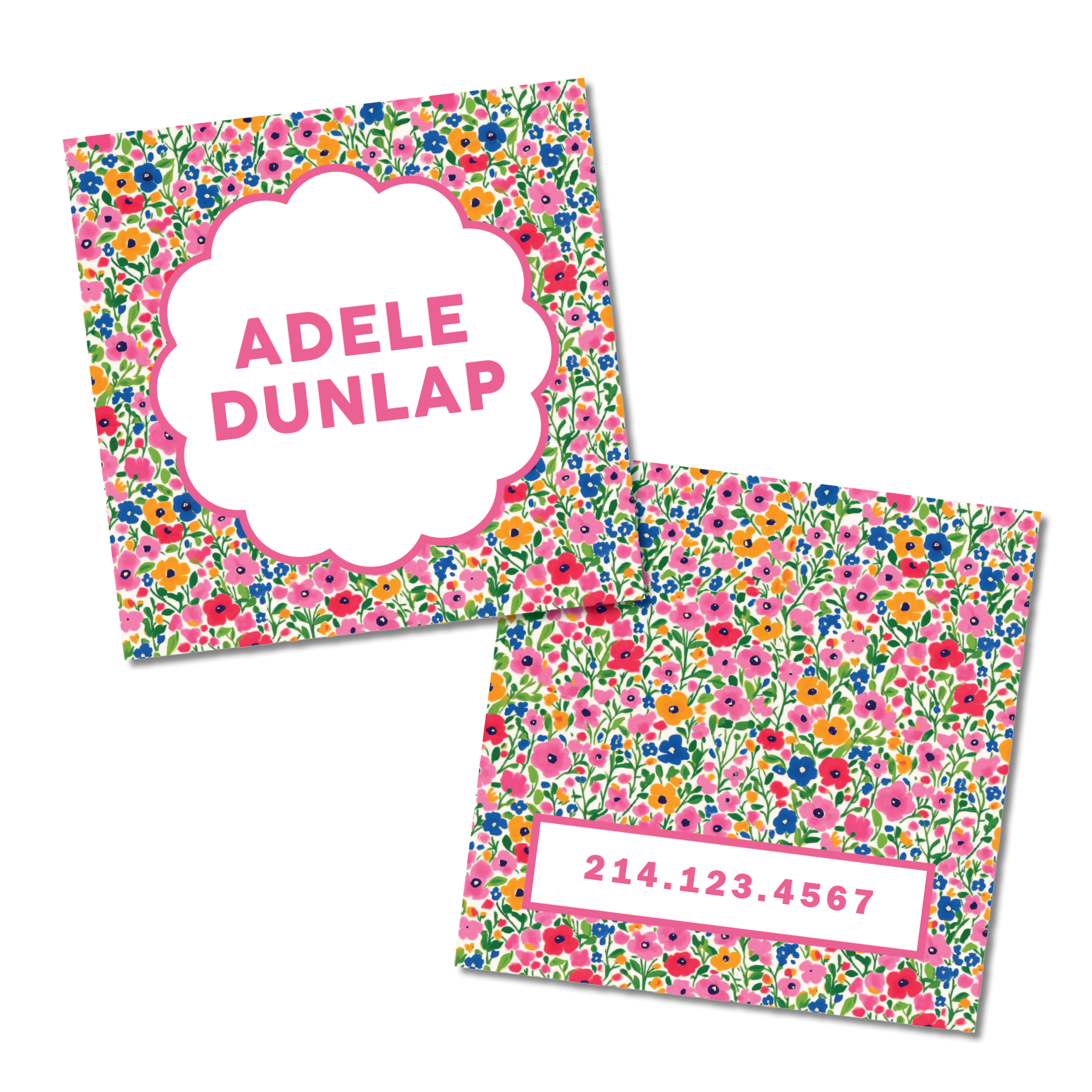Flowers Bag Tag