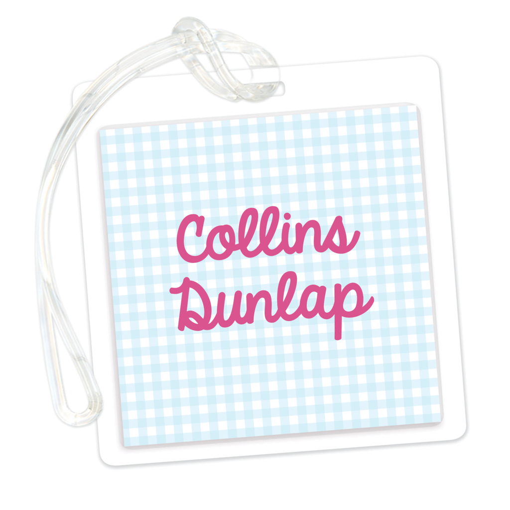 Gingham Bag Tag