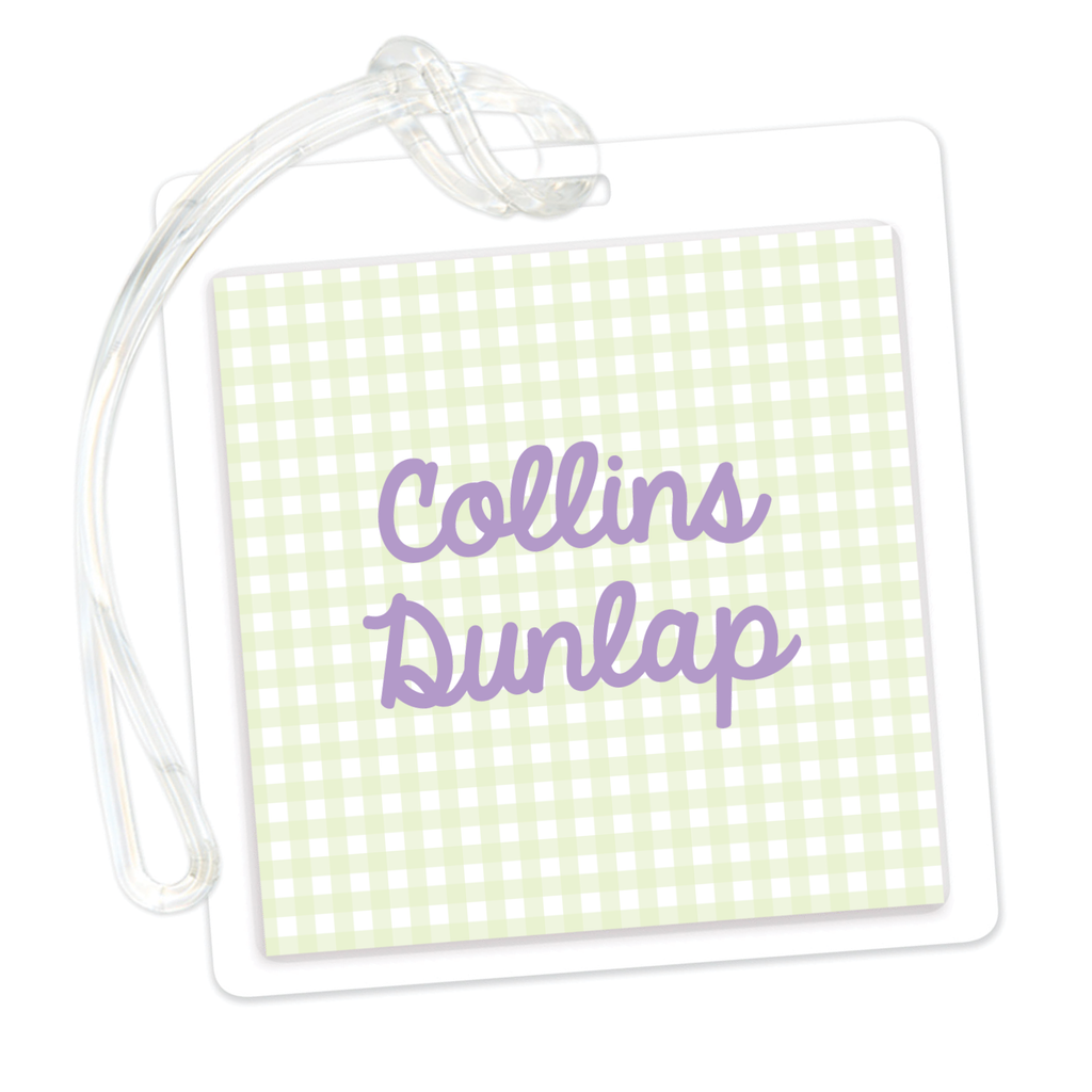 Gingham Bag Tag