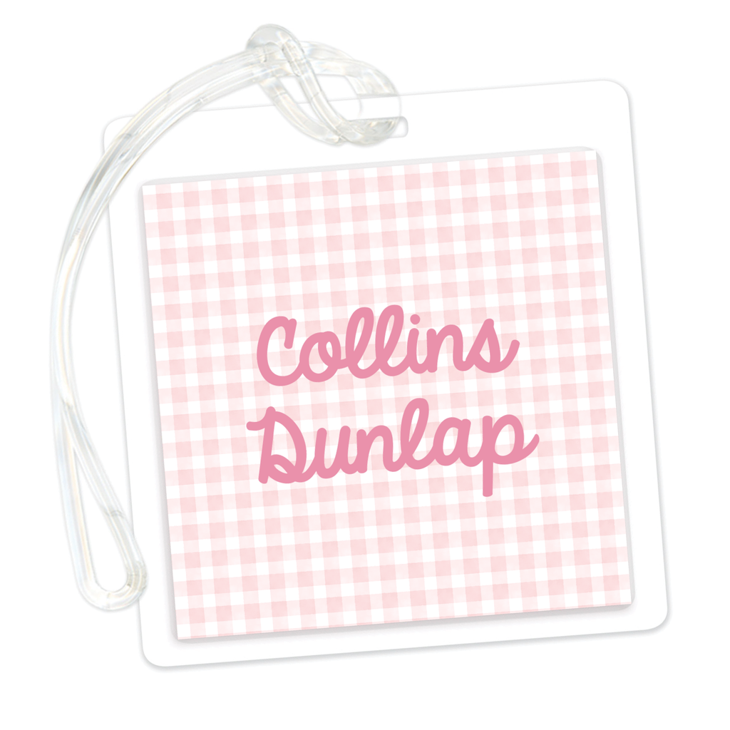 Gingham Bag Tag