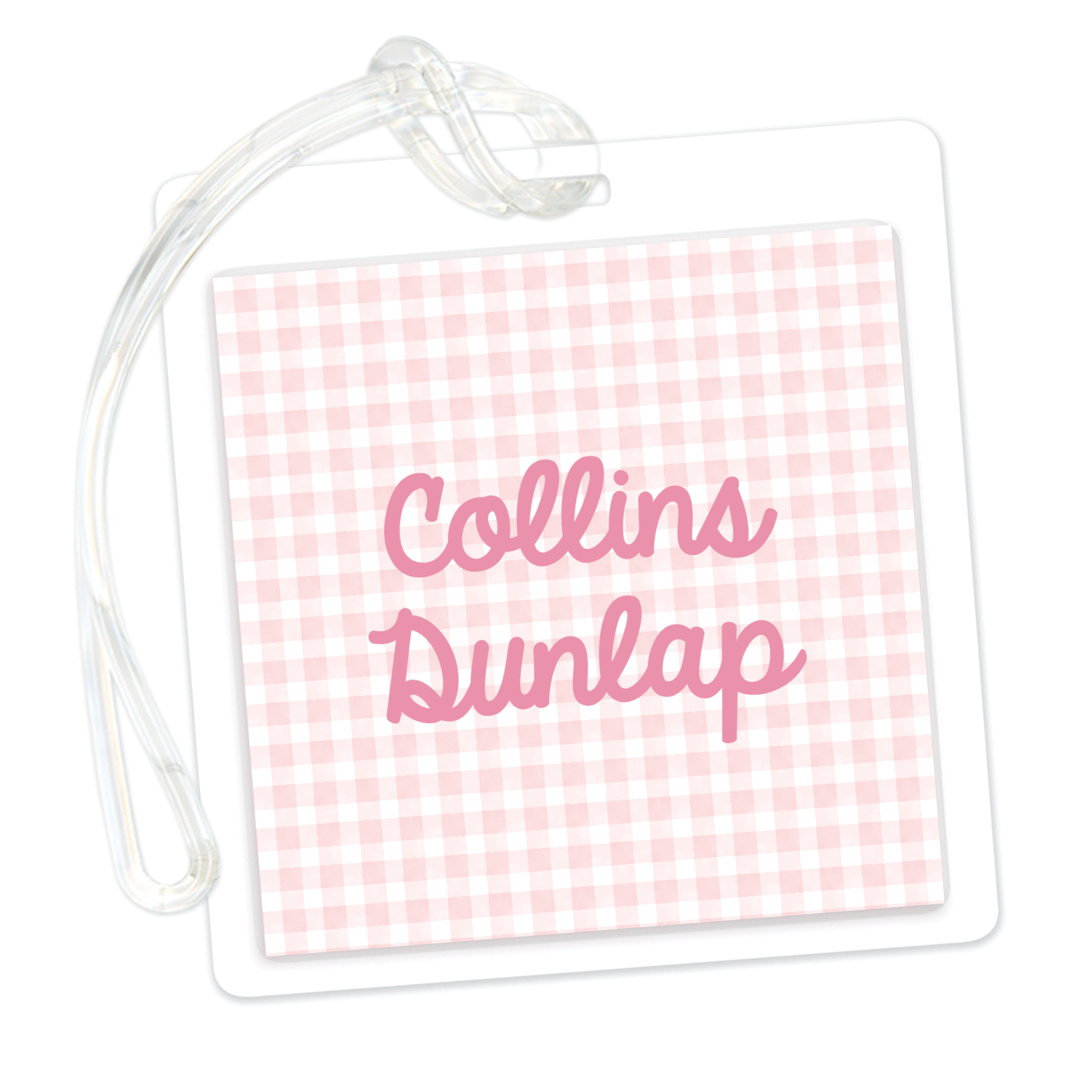 Gingham Bag Tag