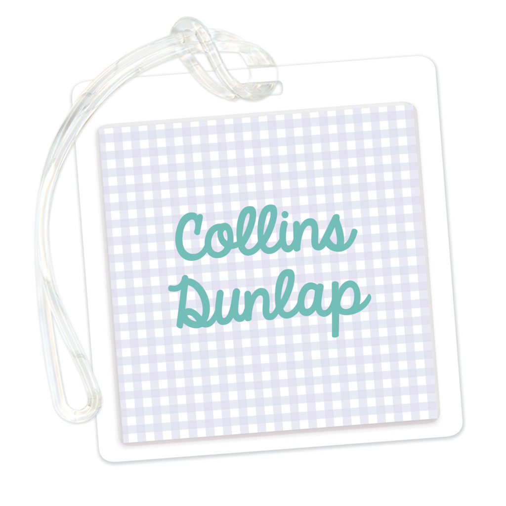Gingham Bag Tag