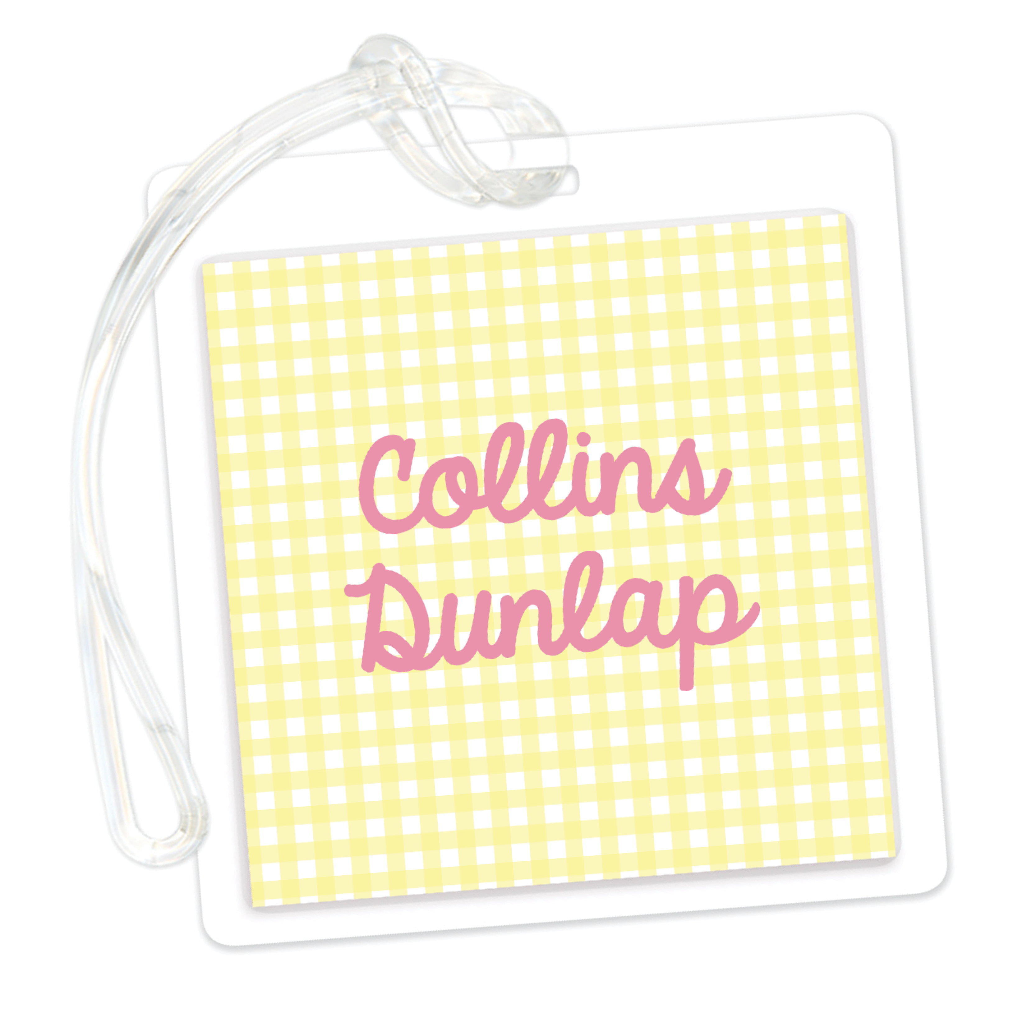 Gingham Bag Tag