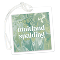 Marbled Green Bag Tag