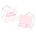 Scallop Plaid Bag Tag