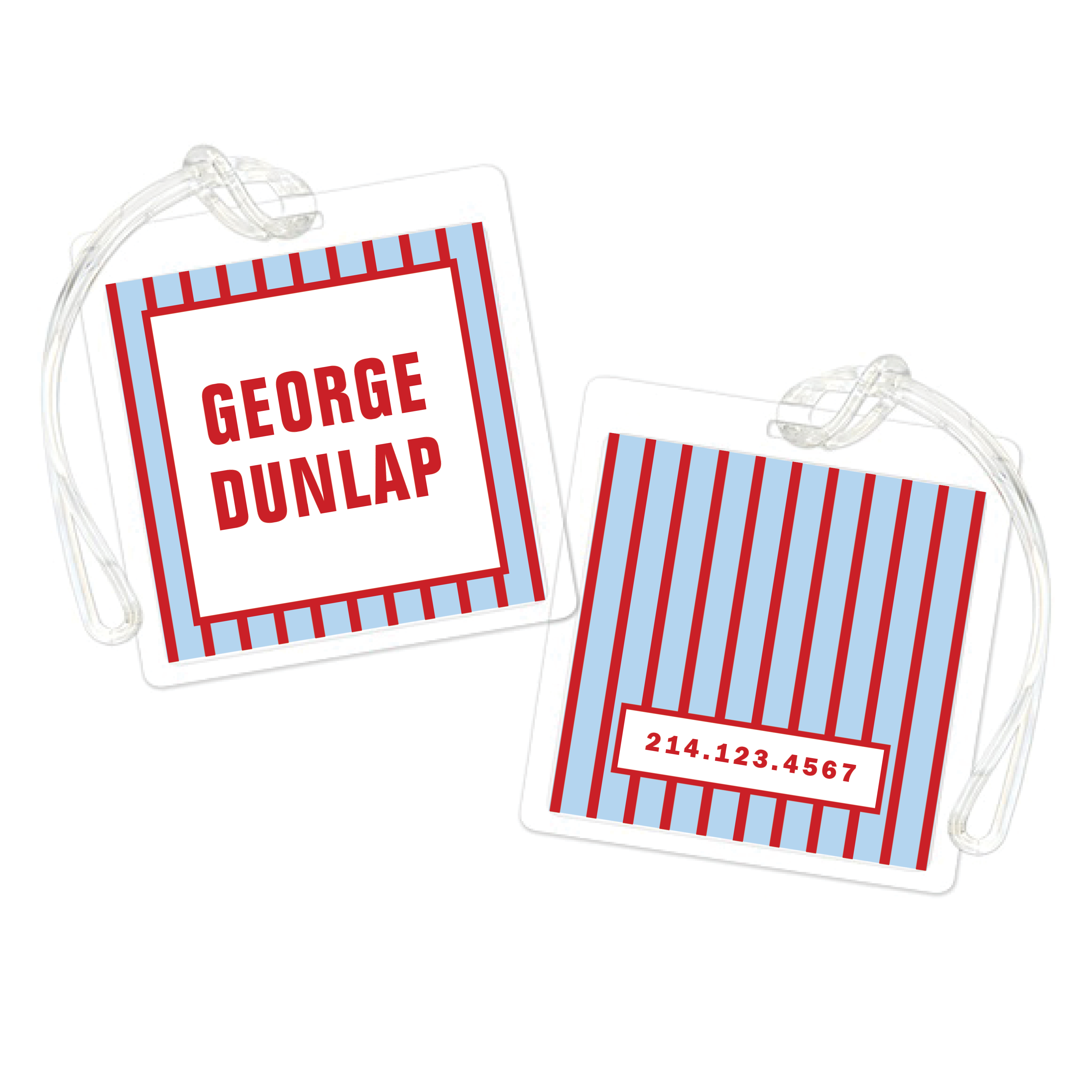 Vertical Stripes Bag Tag