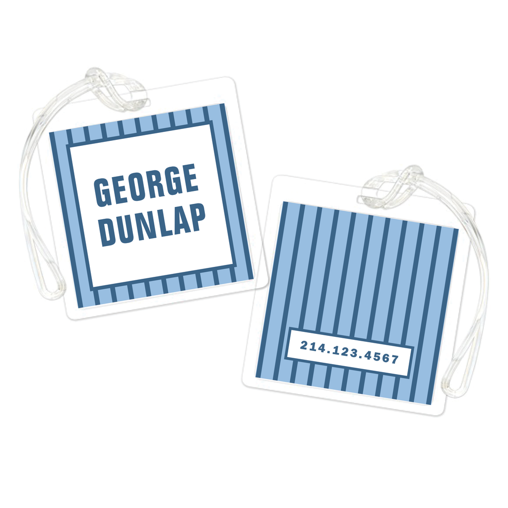 Vertical Stripes Bag Tag