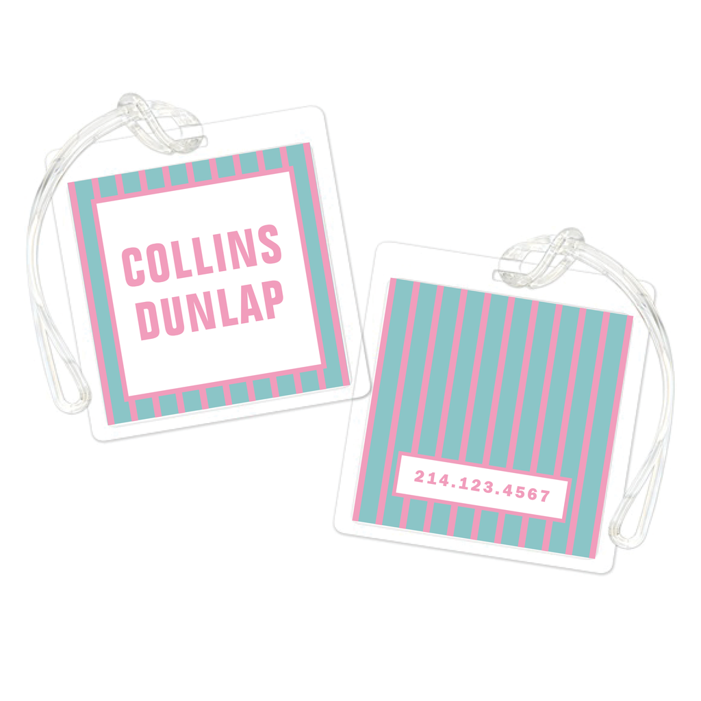 Girls Stripes Bag Tag