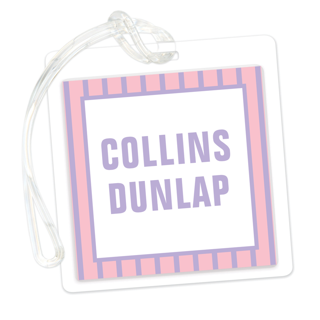 Girls Stripes Bag Tag