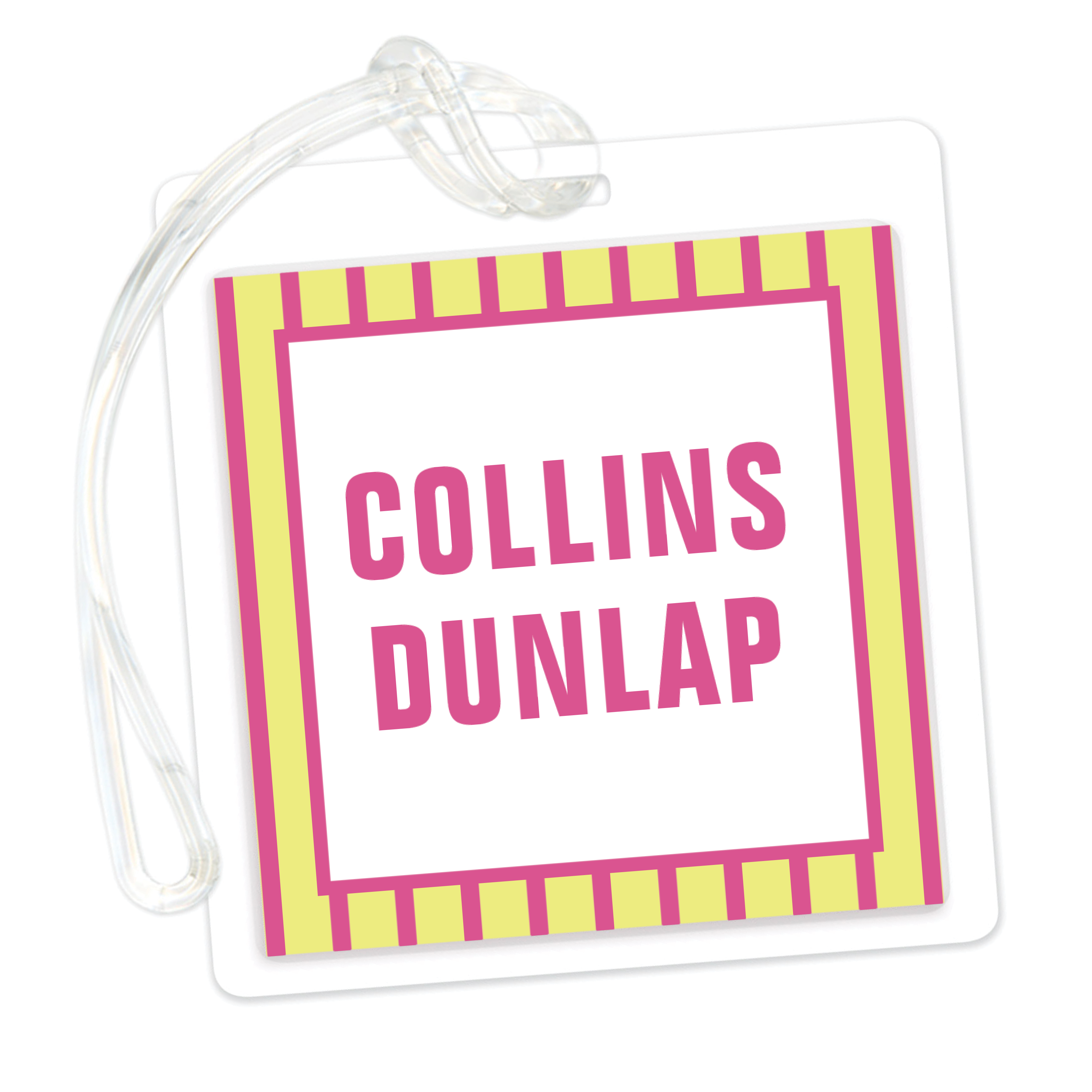 Girls Stripes Bag Tag